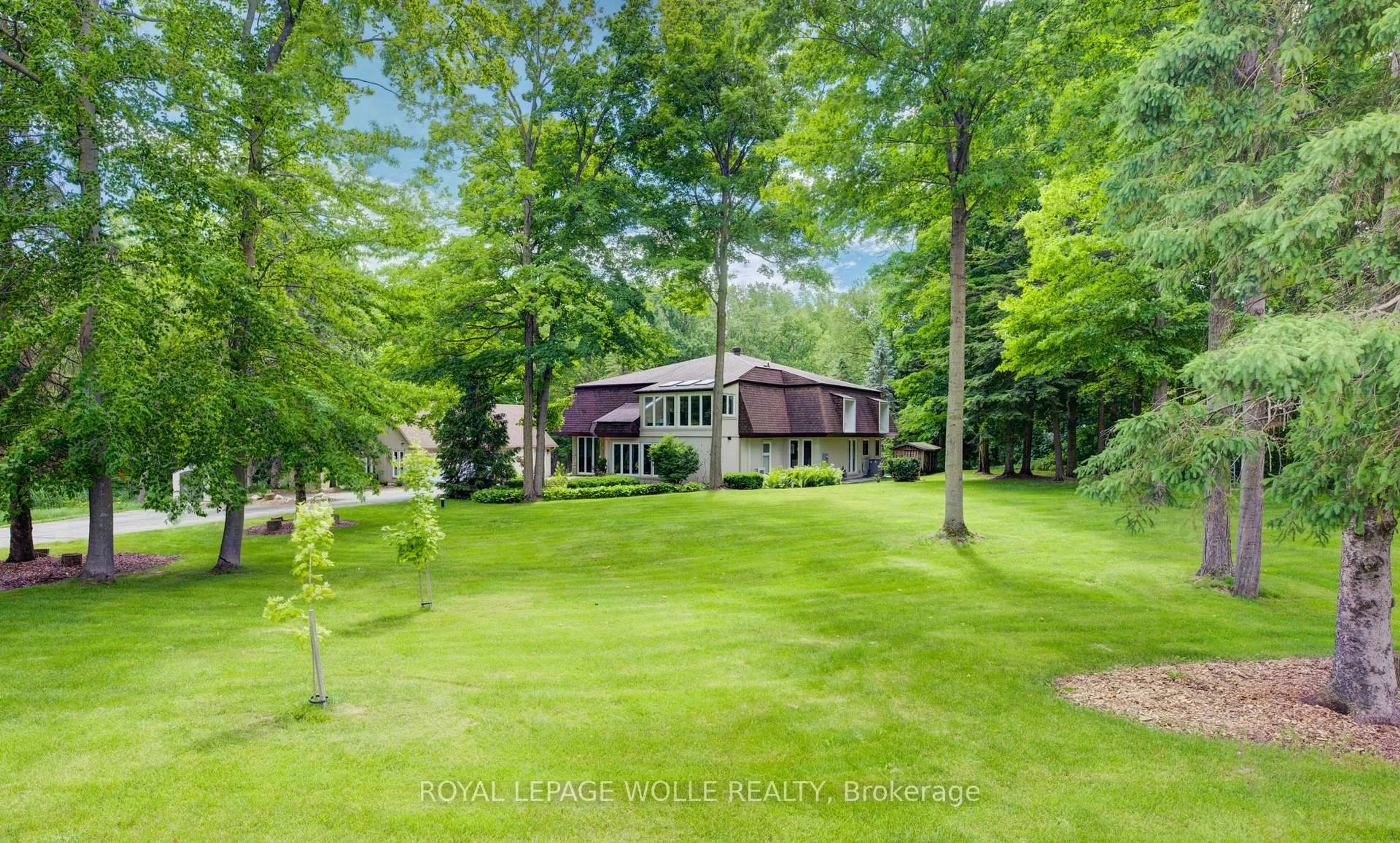 A pic from outside/outdoor area/front of a property/back of a property/a pic from drone, water/lake/river/ocean view for 2229 Herrgott Rd, Wellesley Ontario N0B 2M0