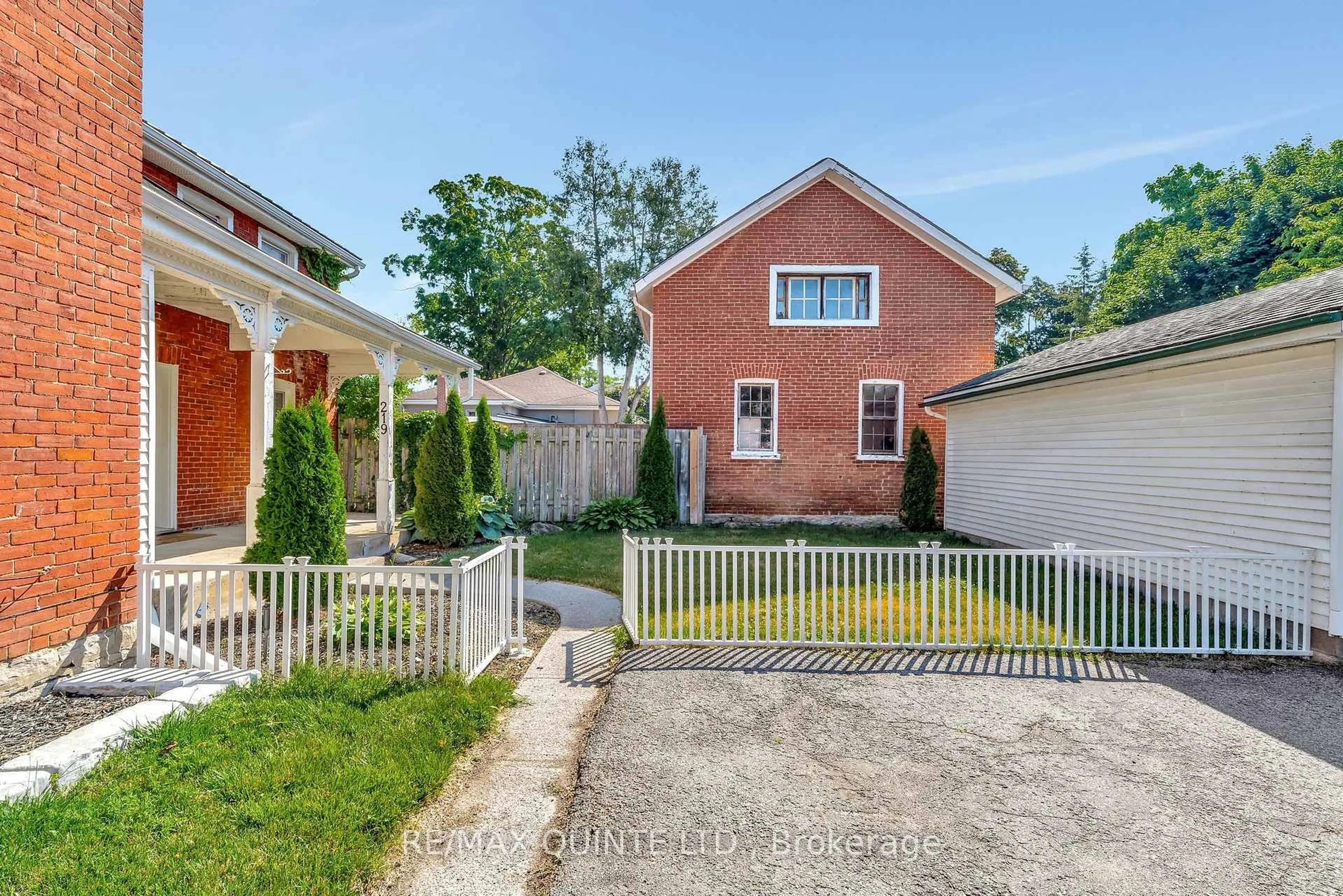Home with brick exterior material, street for 219-221 Ann St, Belleville Ontario K8N 3L5