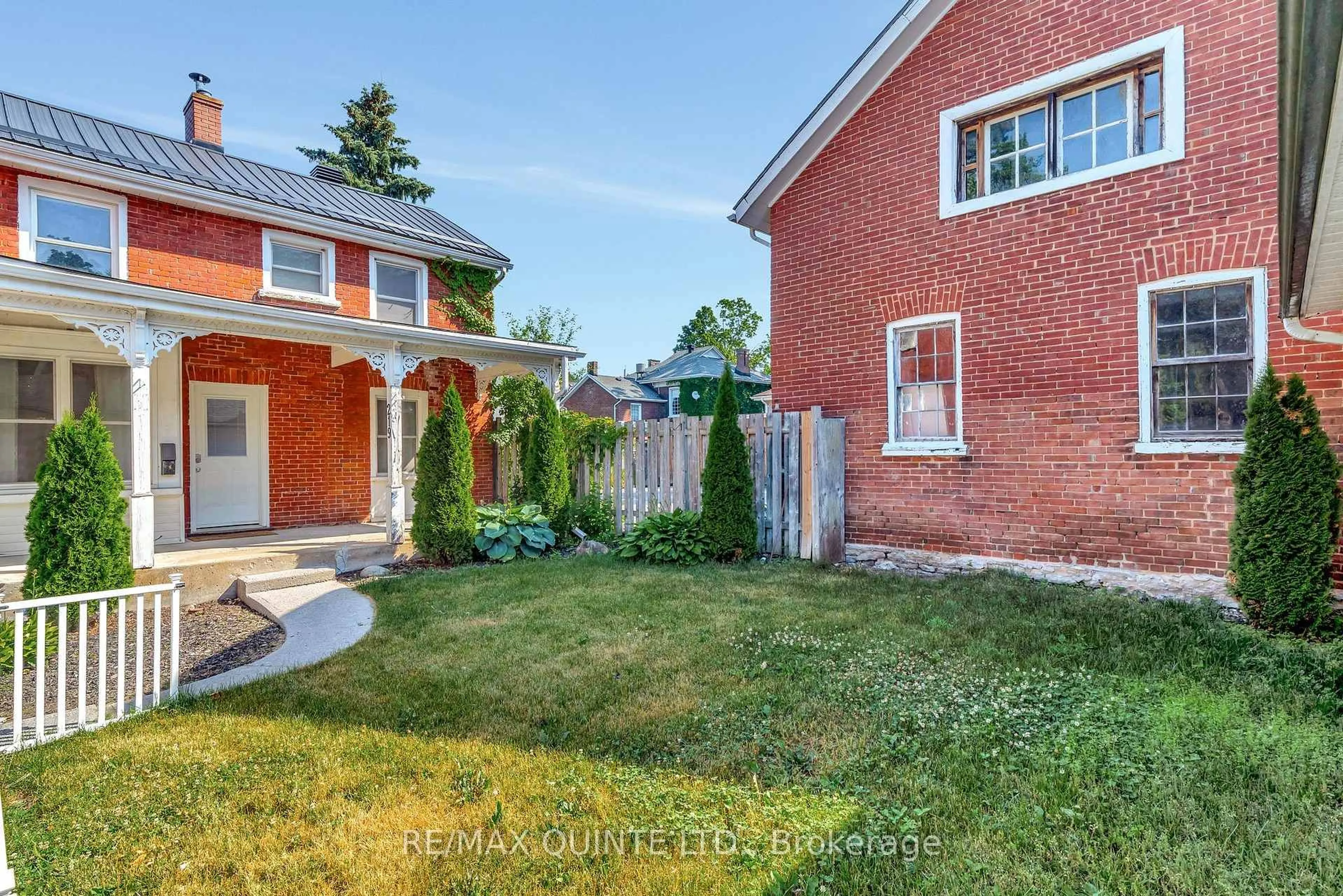 Home with brick exterior material, street for 219-221 Ann St, Belleville Ontario K8N 3L5