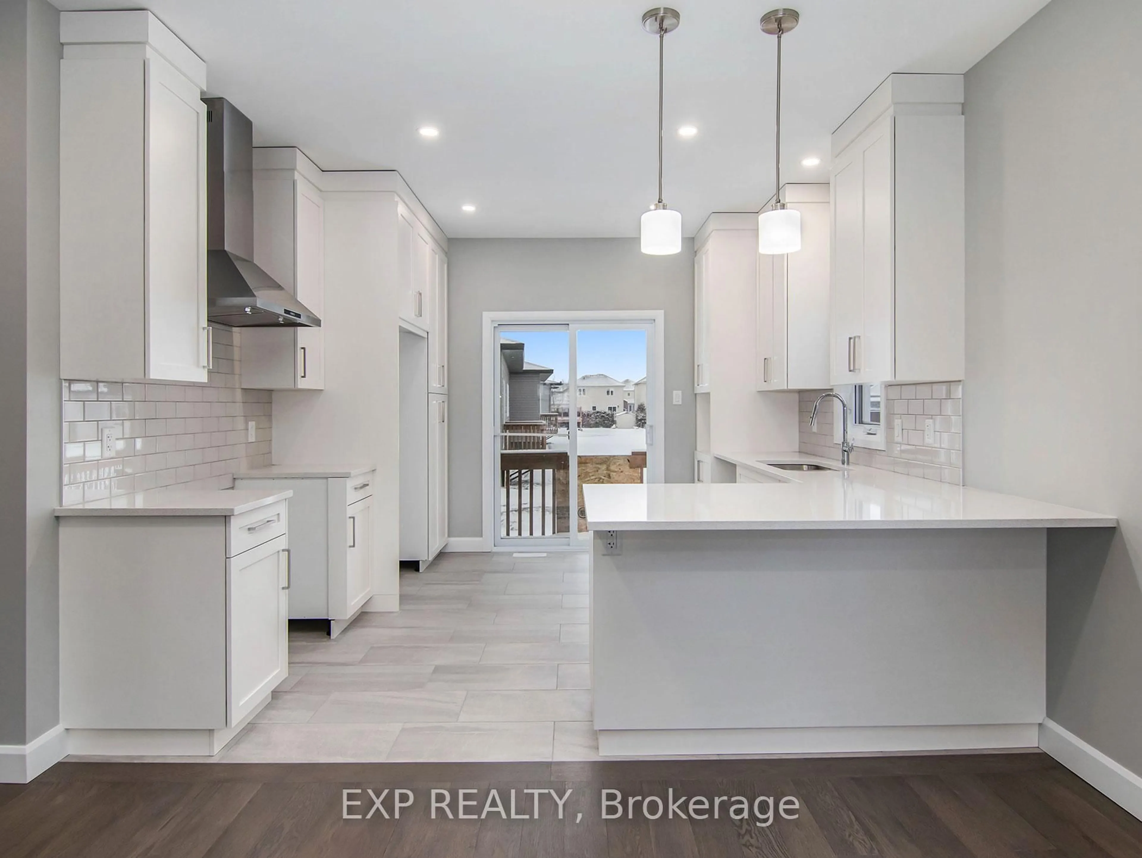 Open concept kitchen, ceramic/tile floor for 933 Katia St, The Nation Ontario K0A 2M0
