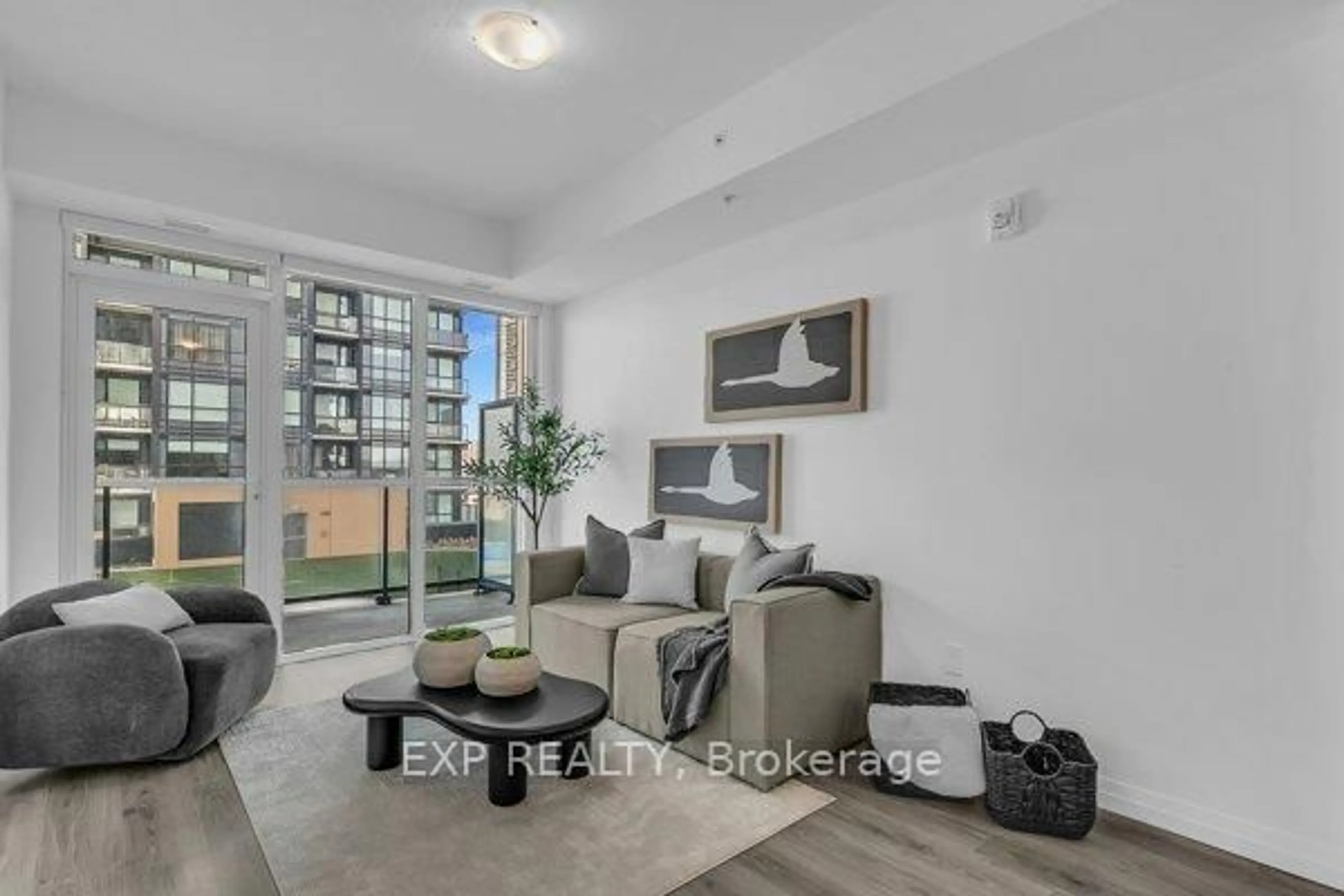 Living room with furniture, unknown for 108 Garment St #612, Kitchener Ontario N2G 0E2