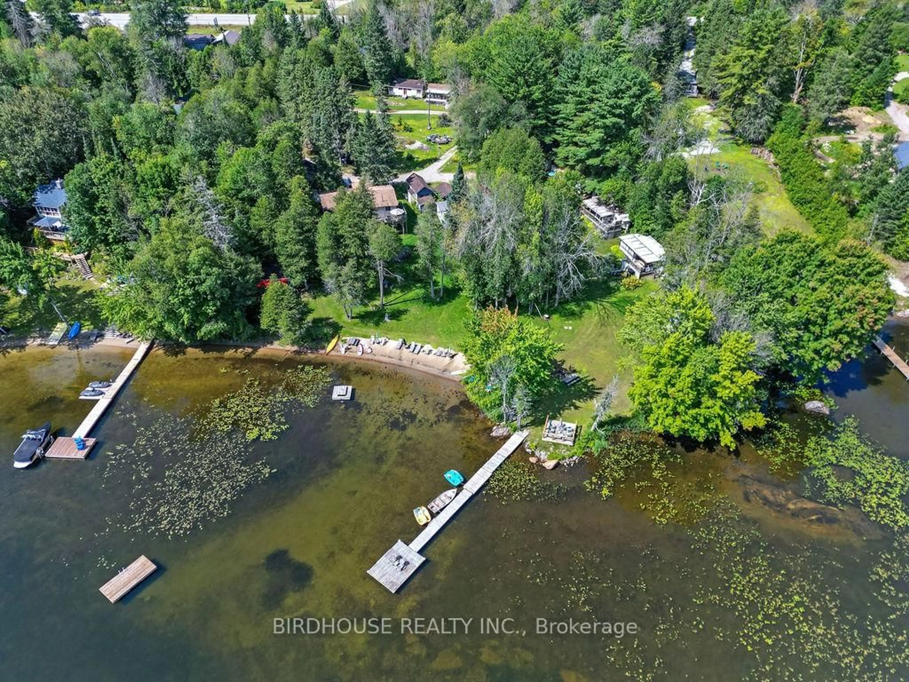 A pic from outside/outdoor area/front of a property/back of a property/a pic from drone, water/lake/river/ocean view for 15 Cedar Nook Rd, Kawartha Lakes Ontario K0M 1K0