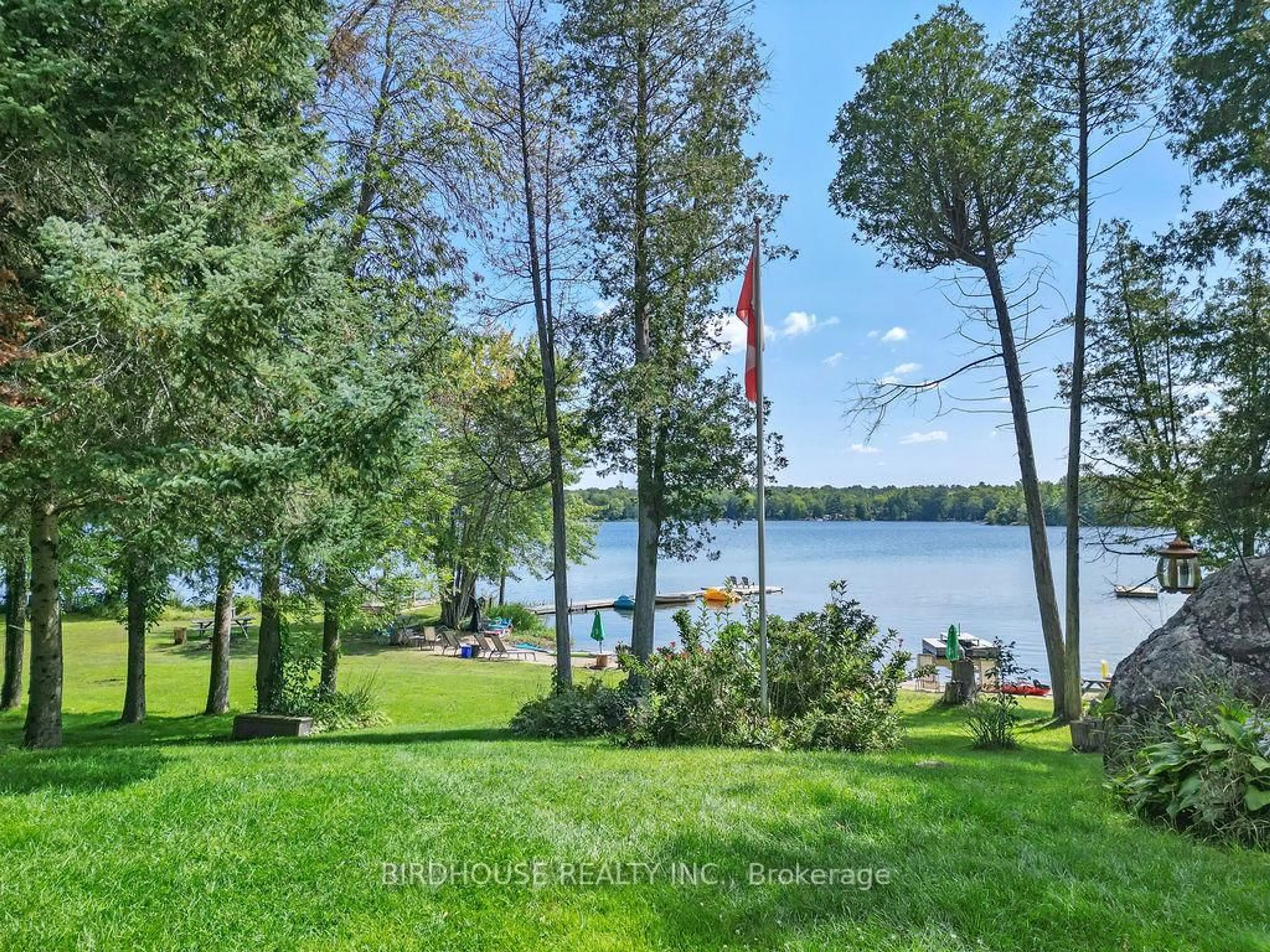 A pic from outside/outdoor area/front of a property/back of a property/a pic from drone, water/lake/river/ocean view for 15 Cedar Nook Rd, Kawartha Lakes Ontario K0M 1K0