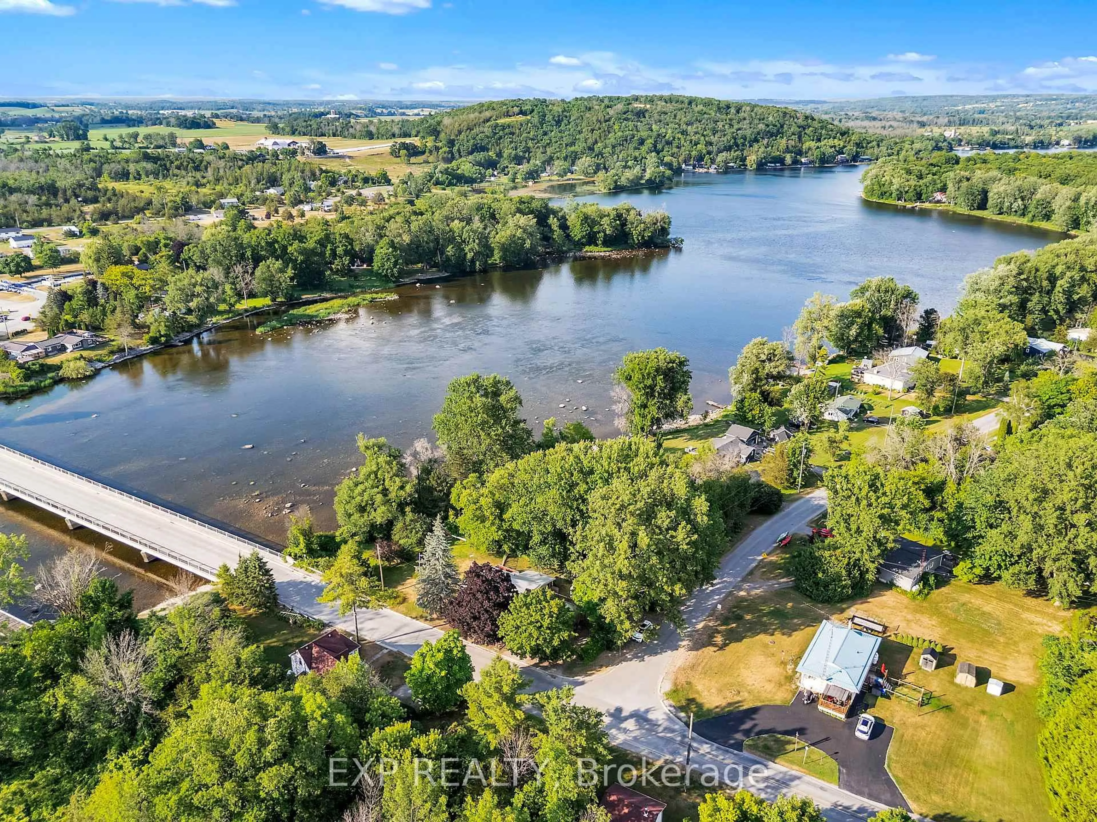 A pic from outside/outdoor area/front of a property/back of a property/a pic from drone, water/lake/river/ocean view for 1244 Glen Ross Rd, Hastings Ontario K0K 2C0