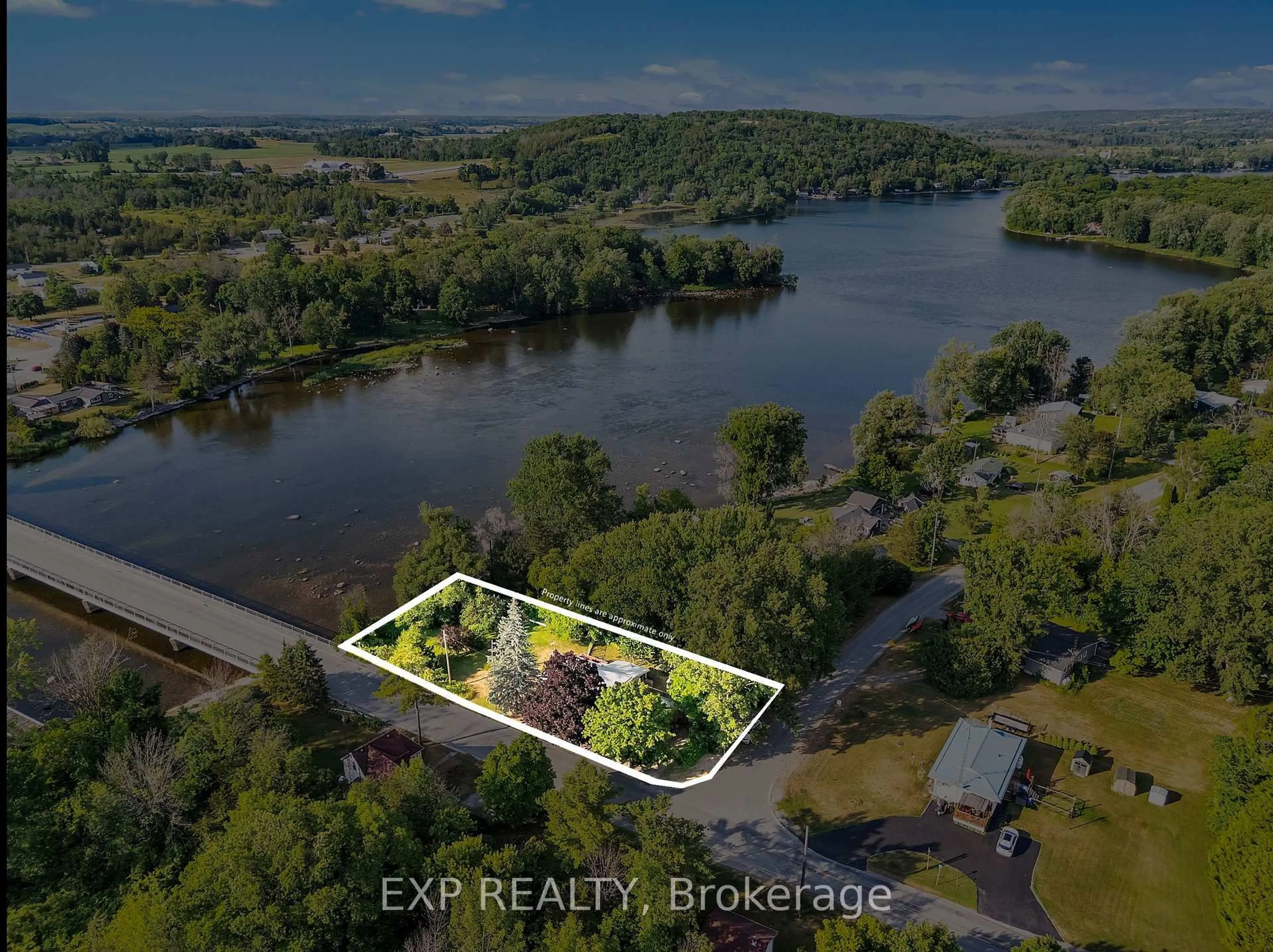 A pic from outside/outdoor area/front of a property/back of a property/a pic from drone, water/lake/river/ocean view for 1244 Glen Ross Rd, Hastings Ontario K0K 2C0