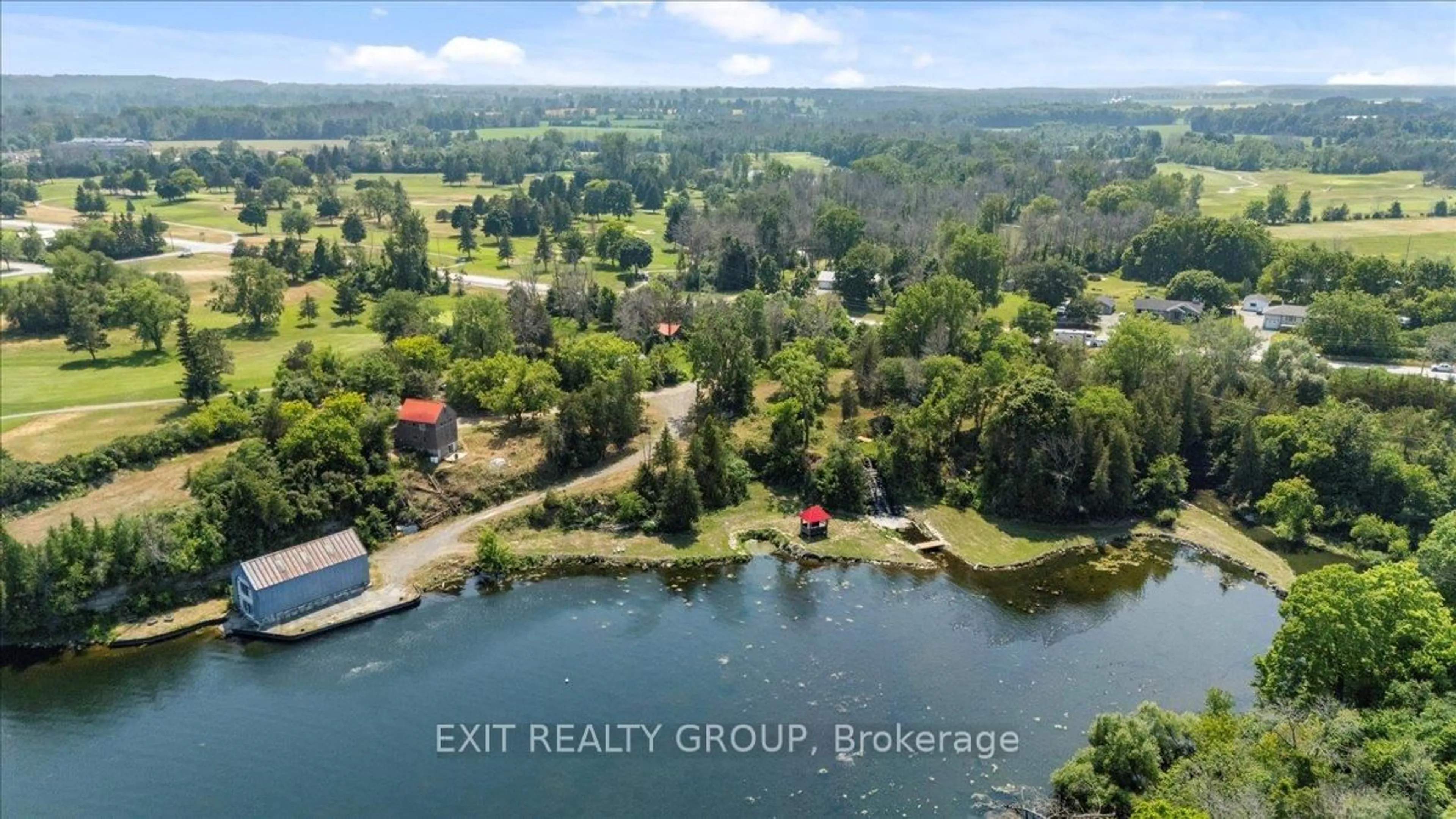A pic from outside/outdoor area/front of a property/back of a property/a pic from drone, water/lake/river/ocean view for 782 County Rd 49, Prince Edward County Ontario K0K 2T0