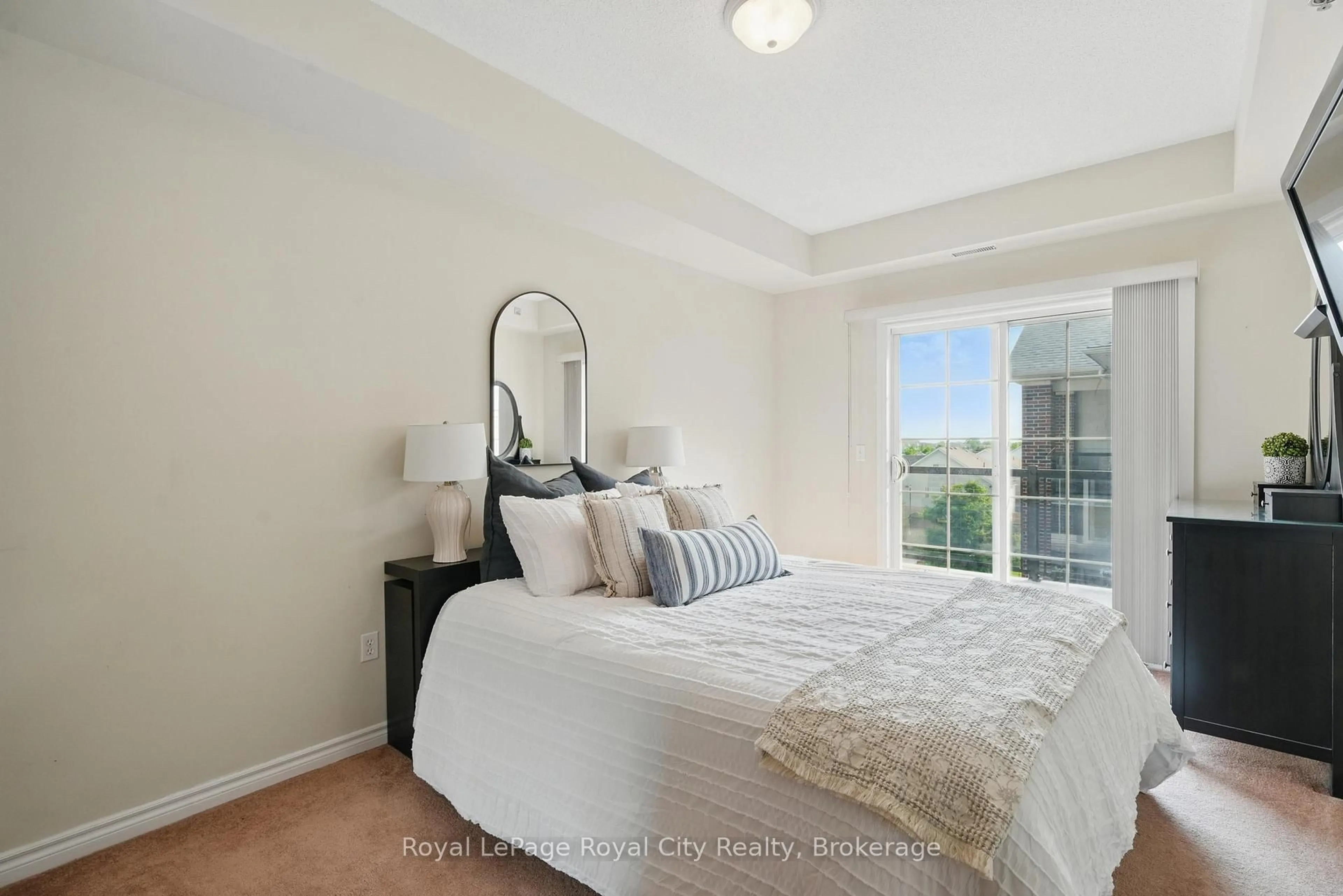 Bedroom with bed, unknown for 308 Watson Pkwy #415, Guelph Ontario N1E 0G7