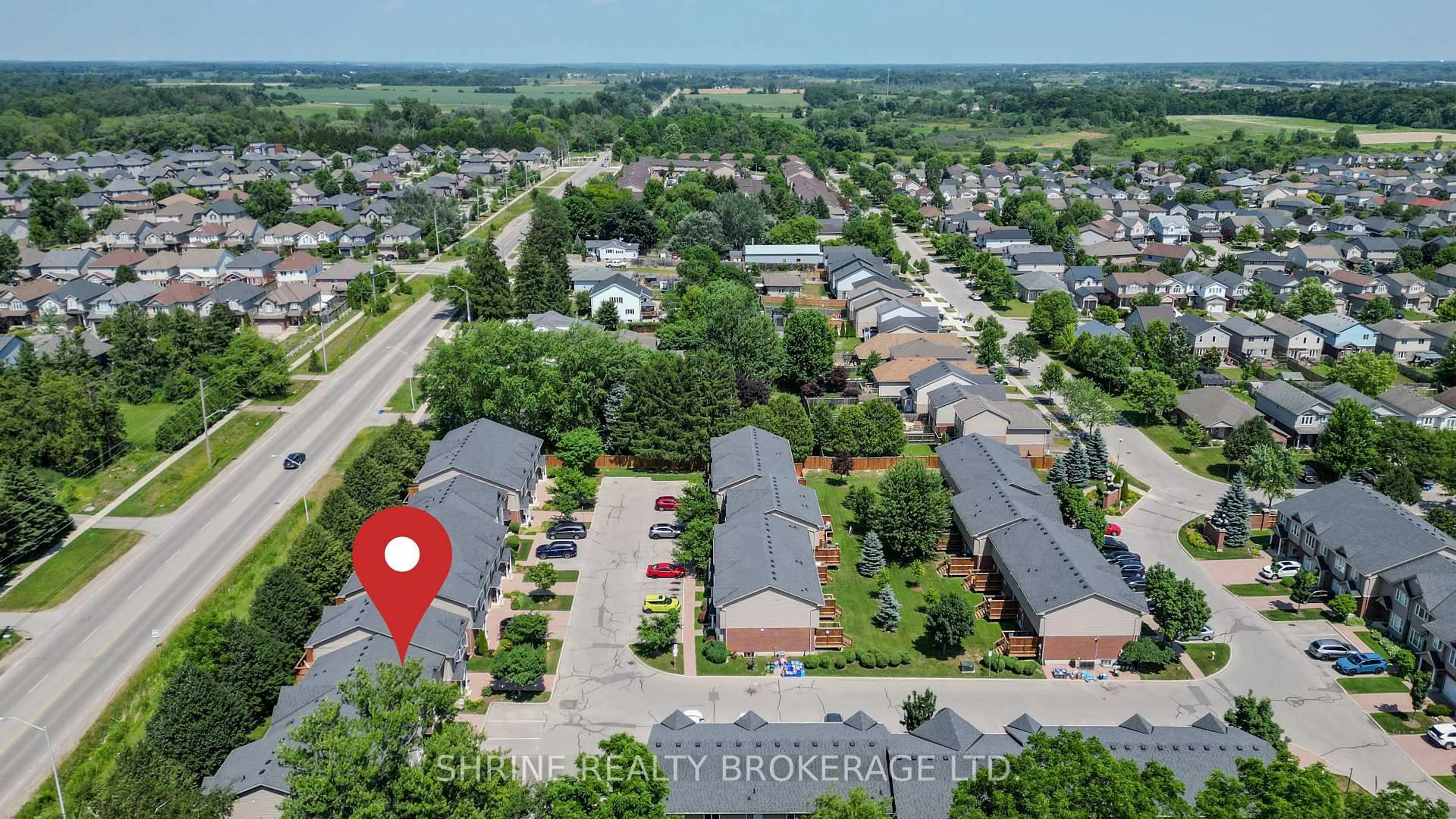 A pic from outside/outdoor area/front of a property/back of a property/a pic from drone, street for 1921 Father Dalton Ave #55, London North Ontario N5X 4S1