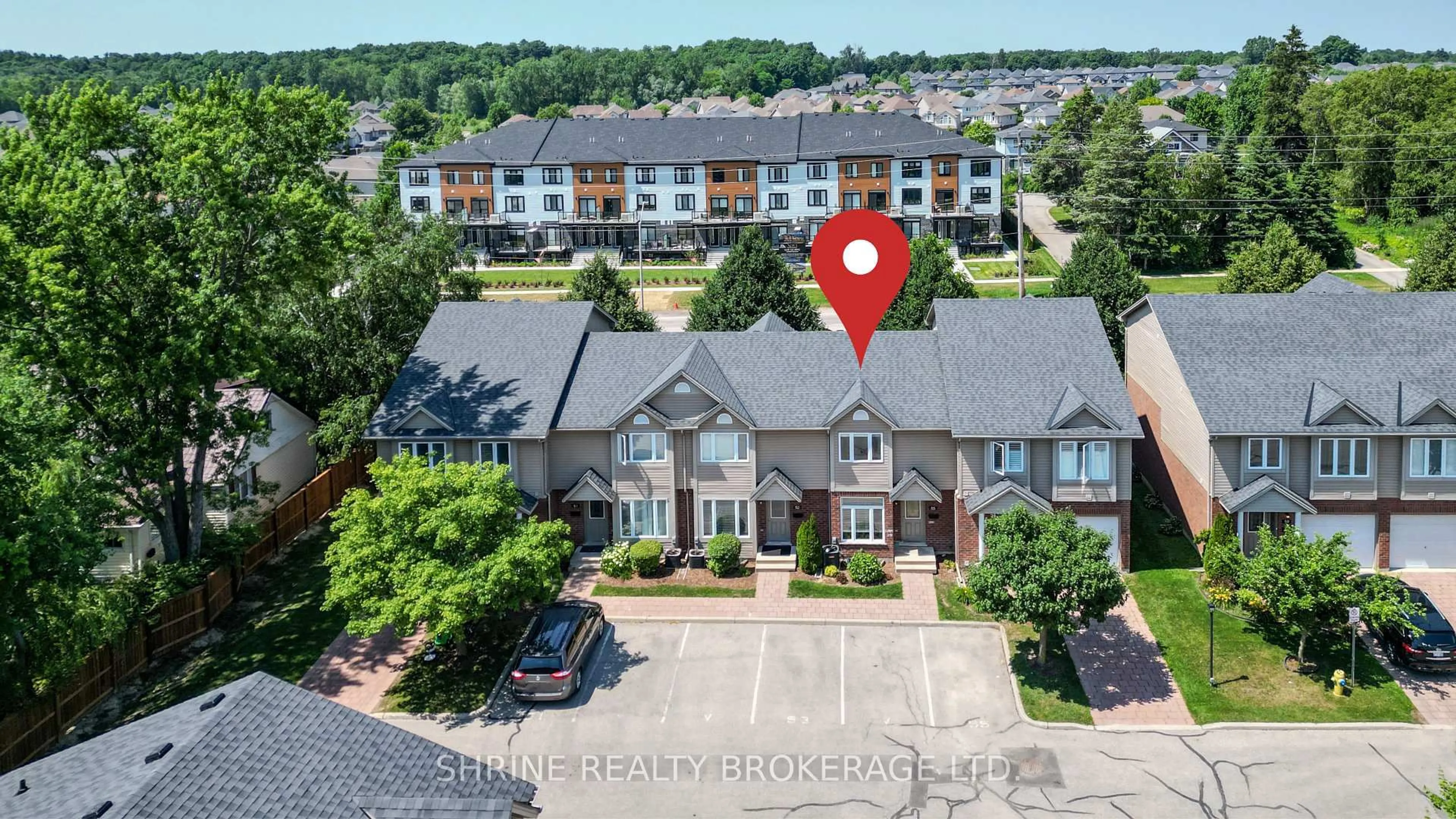 A pic from outside/outdoor area/front of a property/back of a property/a pic from drone, unknown for 1921 Father Dalton Ave #55, London North Ontario N5X 4S1