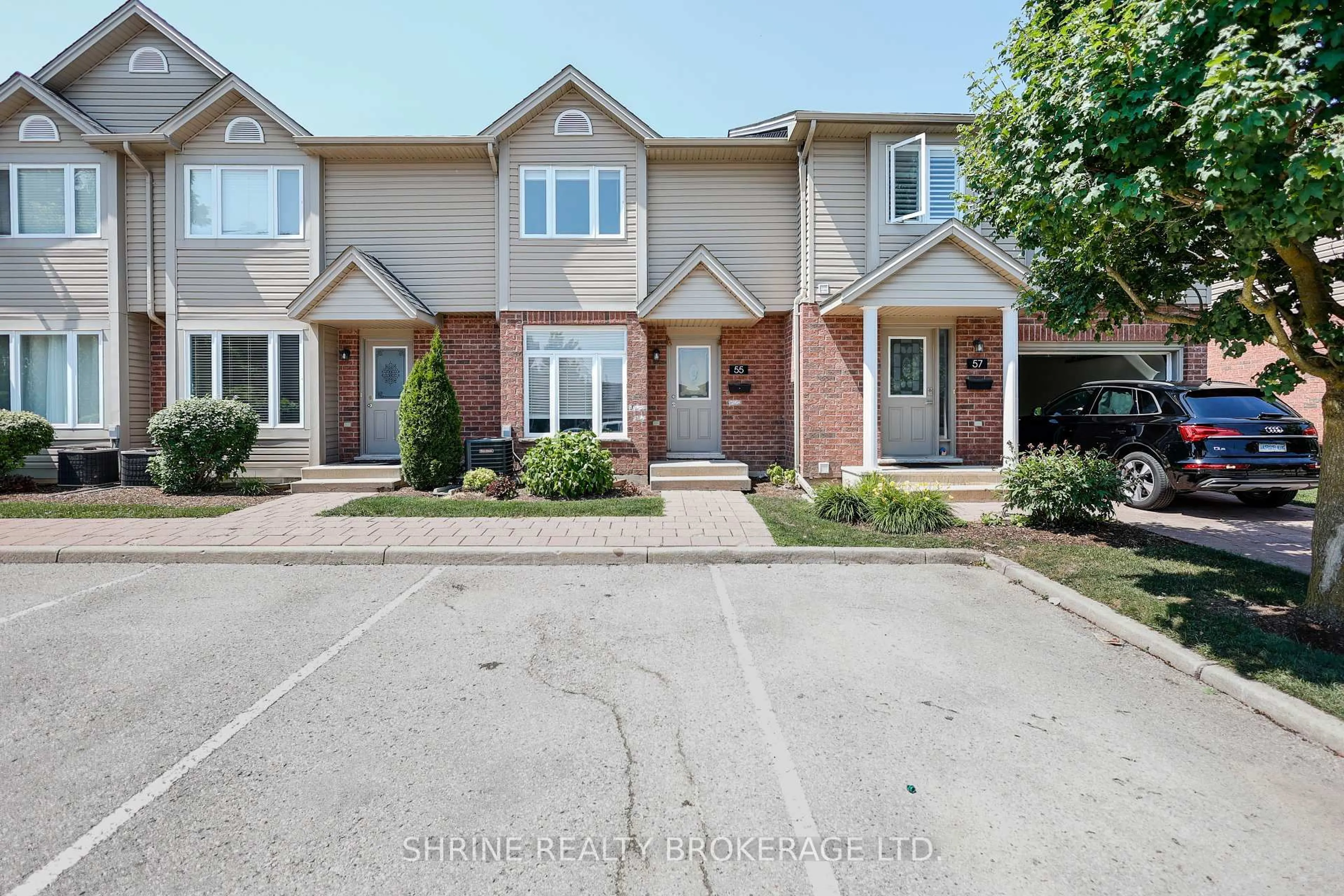 A pic from outside/outdoor area/front of a property/back of a property/a pic from drone, street for 1921 Father Dalton Ave #55, London North Ontario N5X 4S1