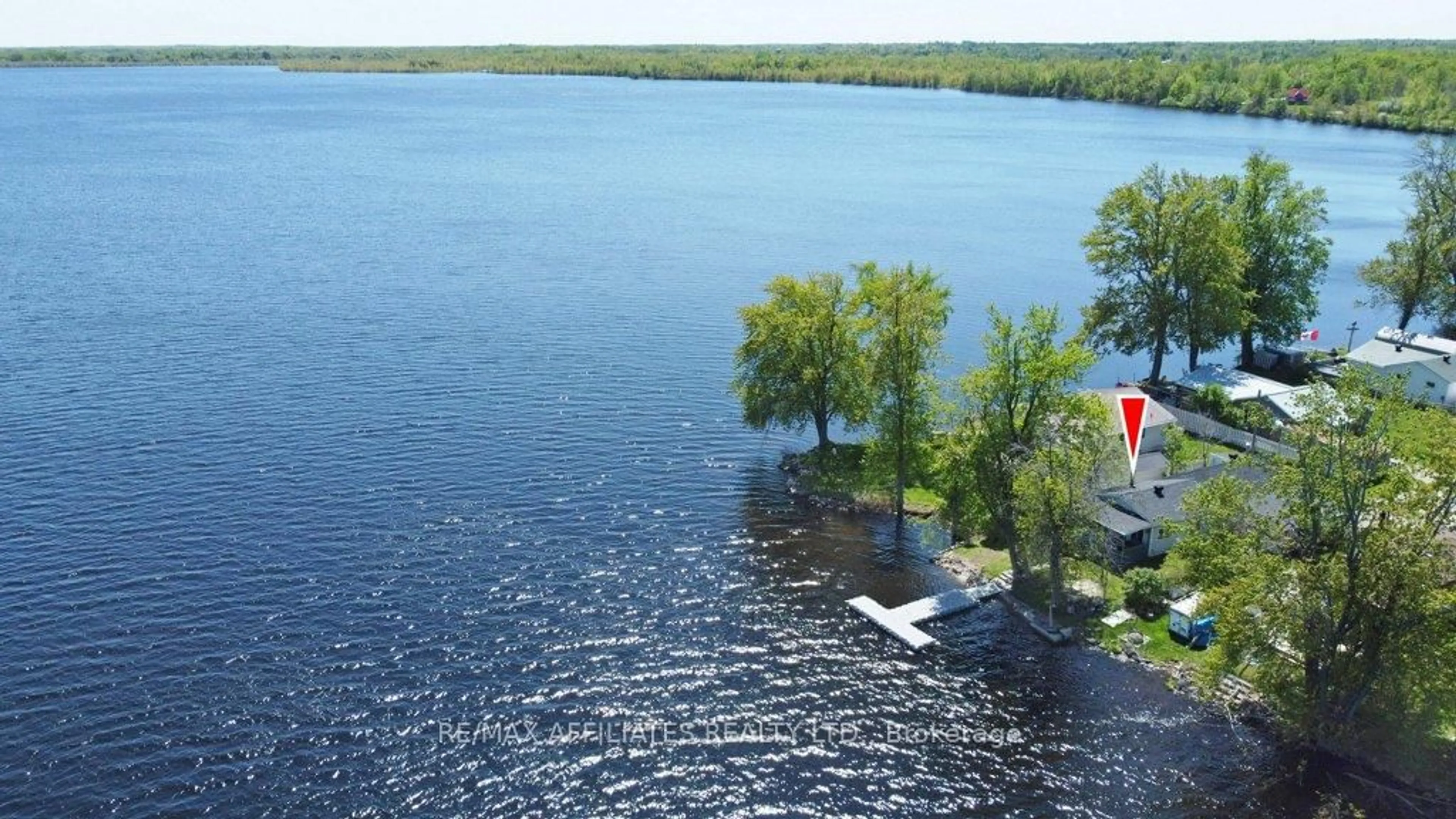 A pic from outside/outdoor area/front of a property/back of a property/a pic from drone, water/lake/river/ocean view for 133 RATHWELL SHORE Rd, Carleton Place Ontario K7C 4L4