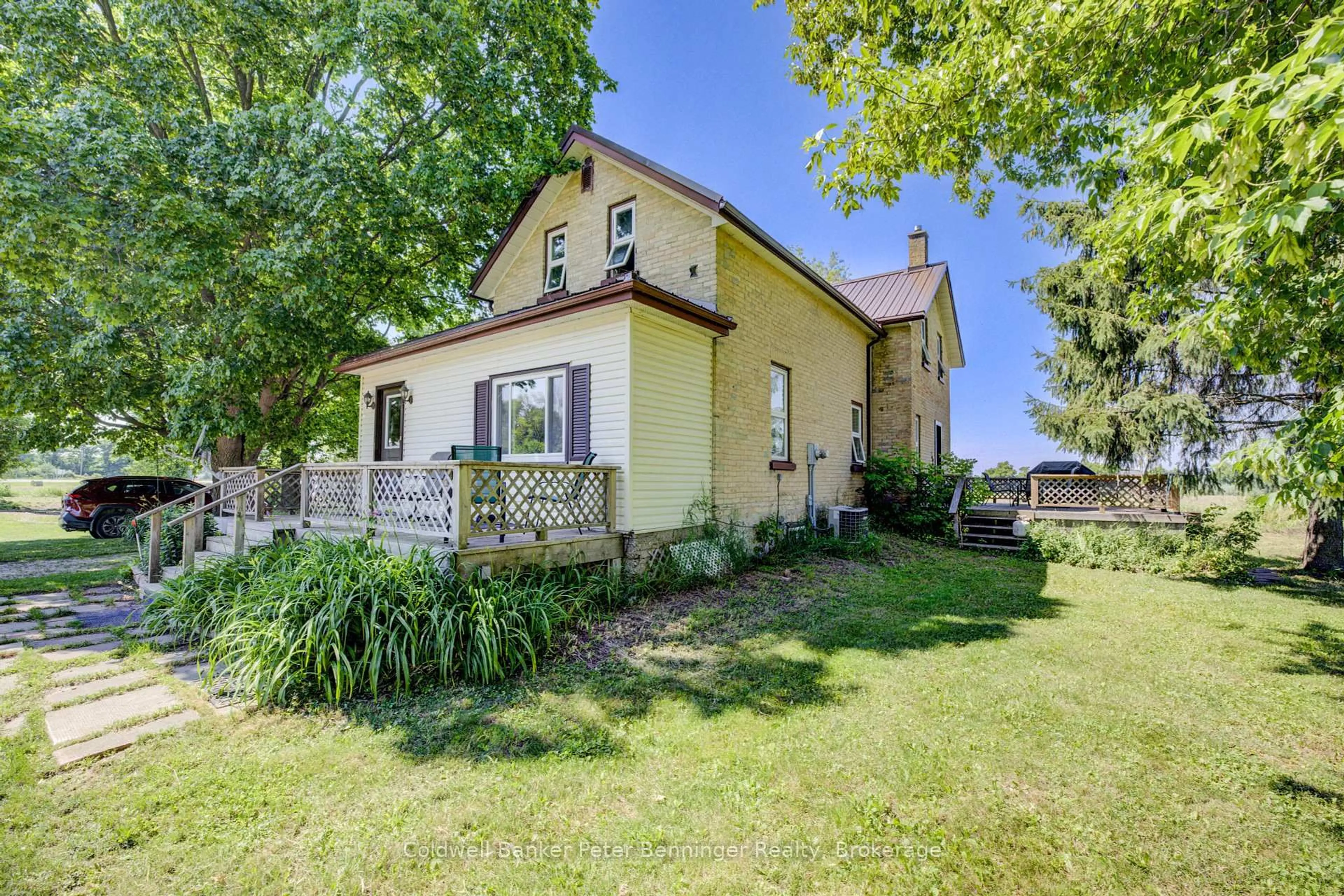 A pic from outside/outdoor area/front of a property/back of a property/a pic from drone, street for 012875 Grey Rd 10 Rd, West Grey Ontario N4N 3B8