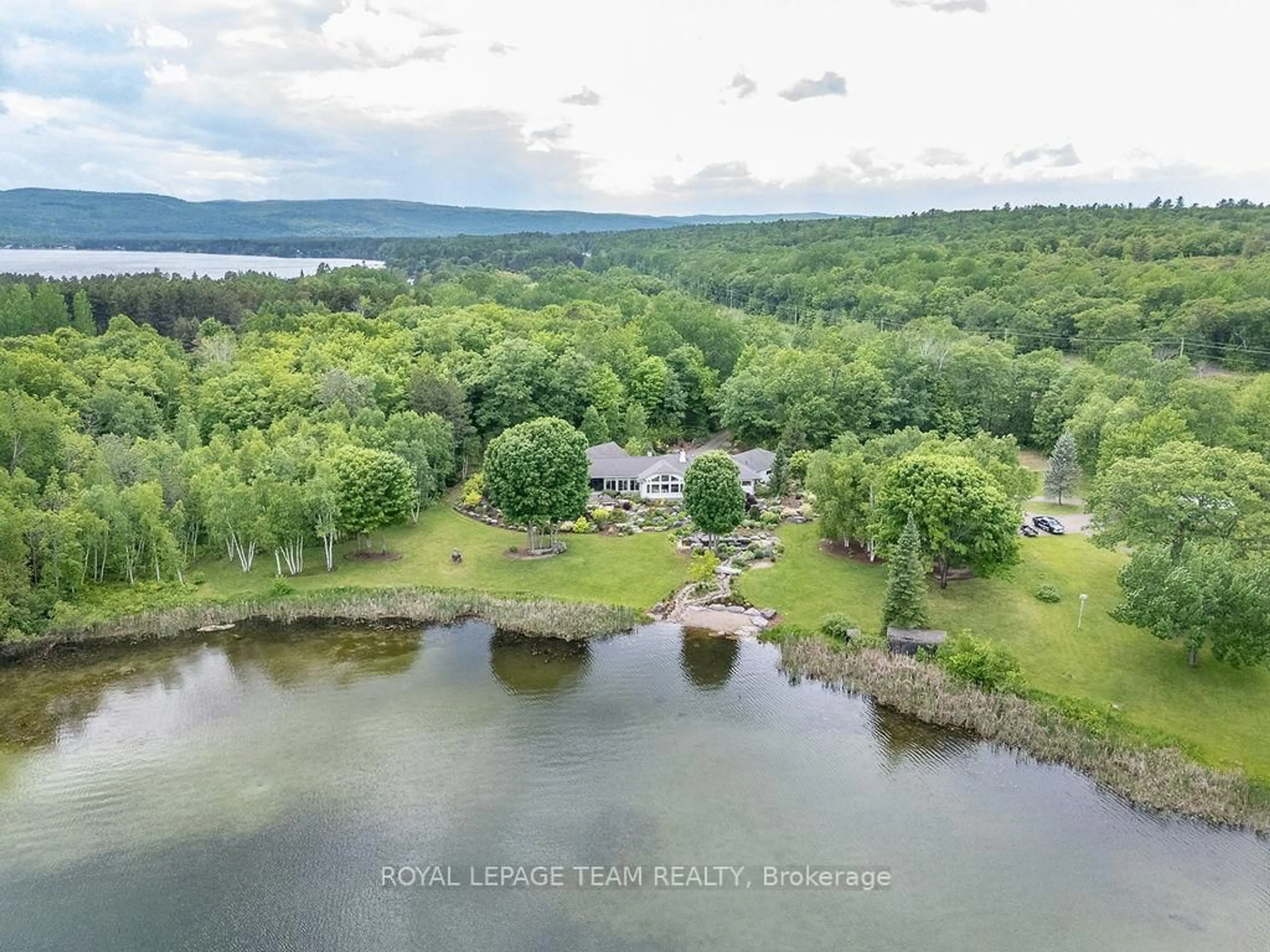 A pic from outside/outdoor area/front of a property/back of a property/a pic from drone, water/lake/river/ocean view for 2741 Foymount Rd, Eganville Ontario K0J 1T0
