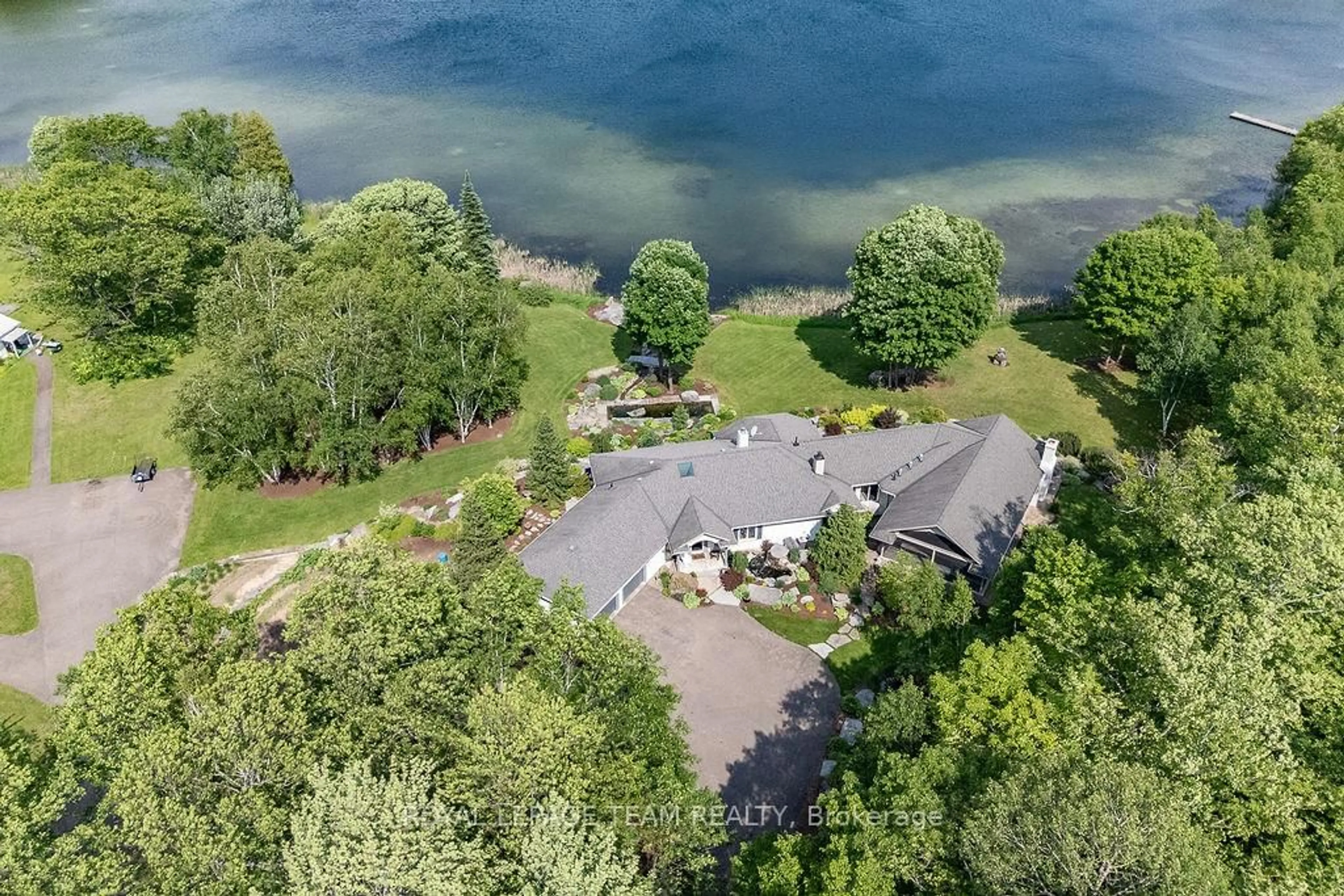 A pic from outside/outdoor area/front of a property/back of a property/a pic from drone, water/lake/river/ocean view for 2741 Foymount Rd, Eganville Ontario K0J 1T0