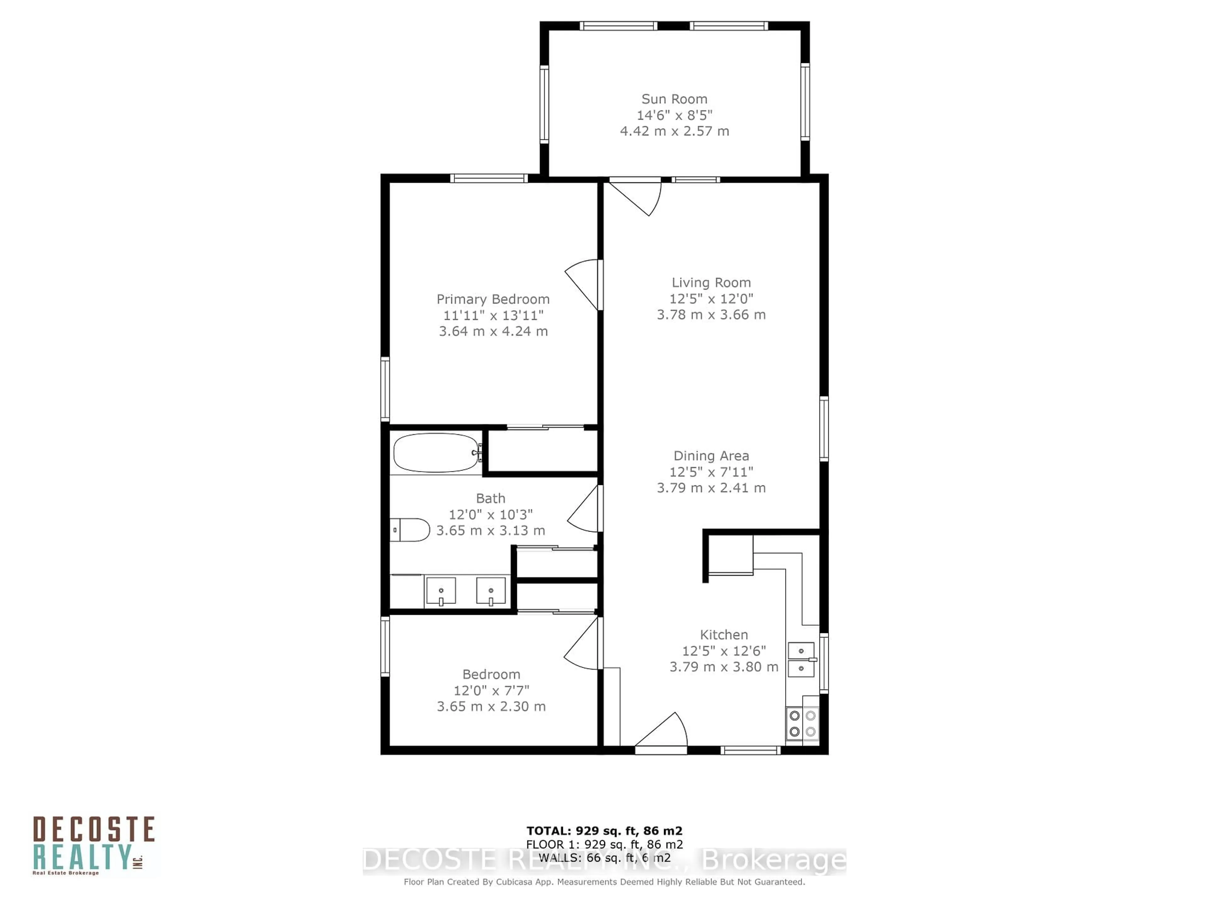 Floor plan for 745-747 Amelia St, Cornwall Ontario K6H 3R4