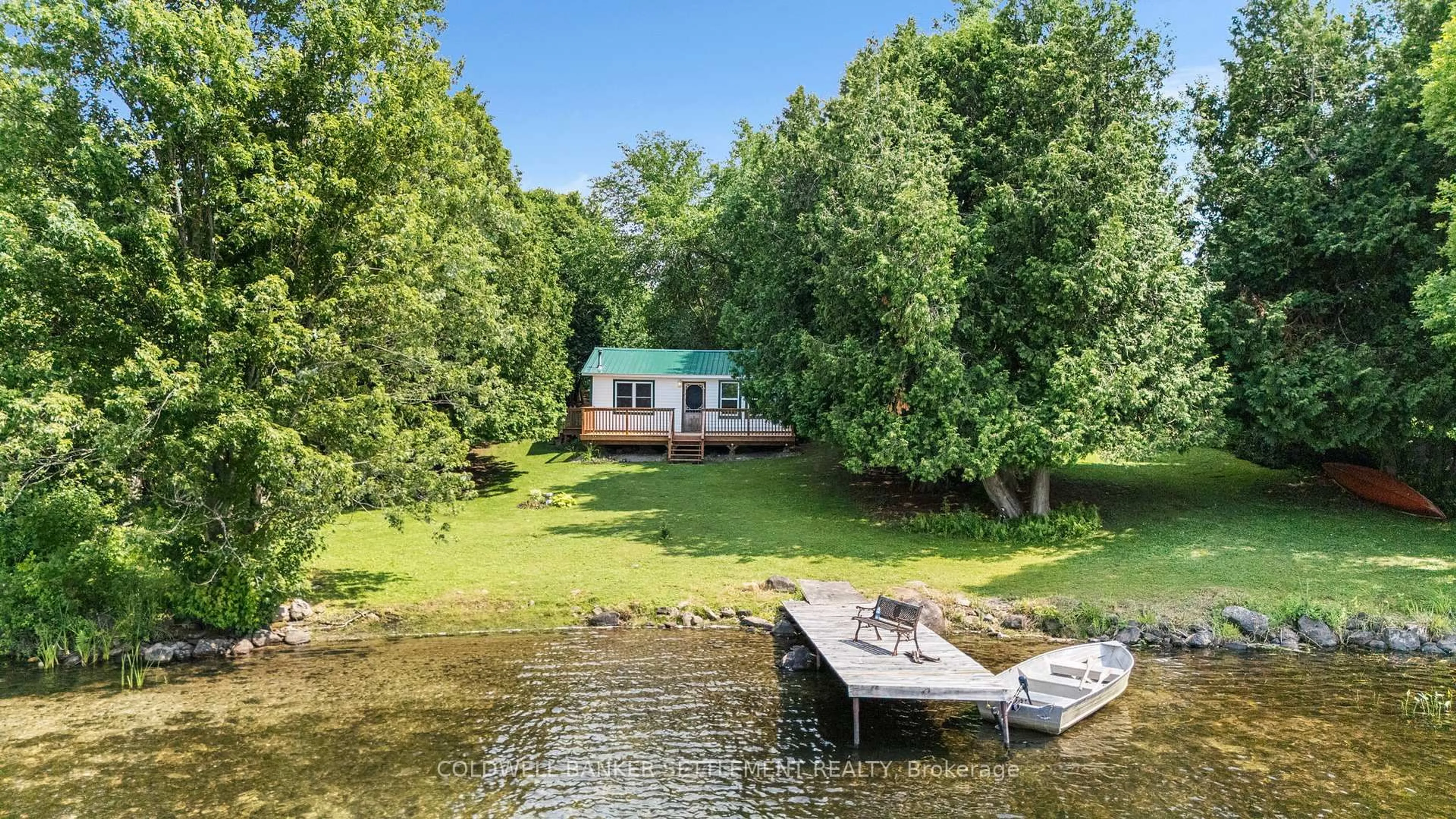 A pic from outside/outdoor area/front of a property/back of a property/a pic from drone, water/lake/river/ocean view for 236 Hall's Lane, Perth Ontario K7H 3C9