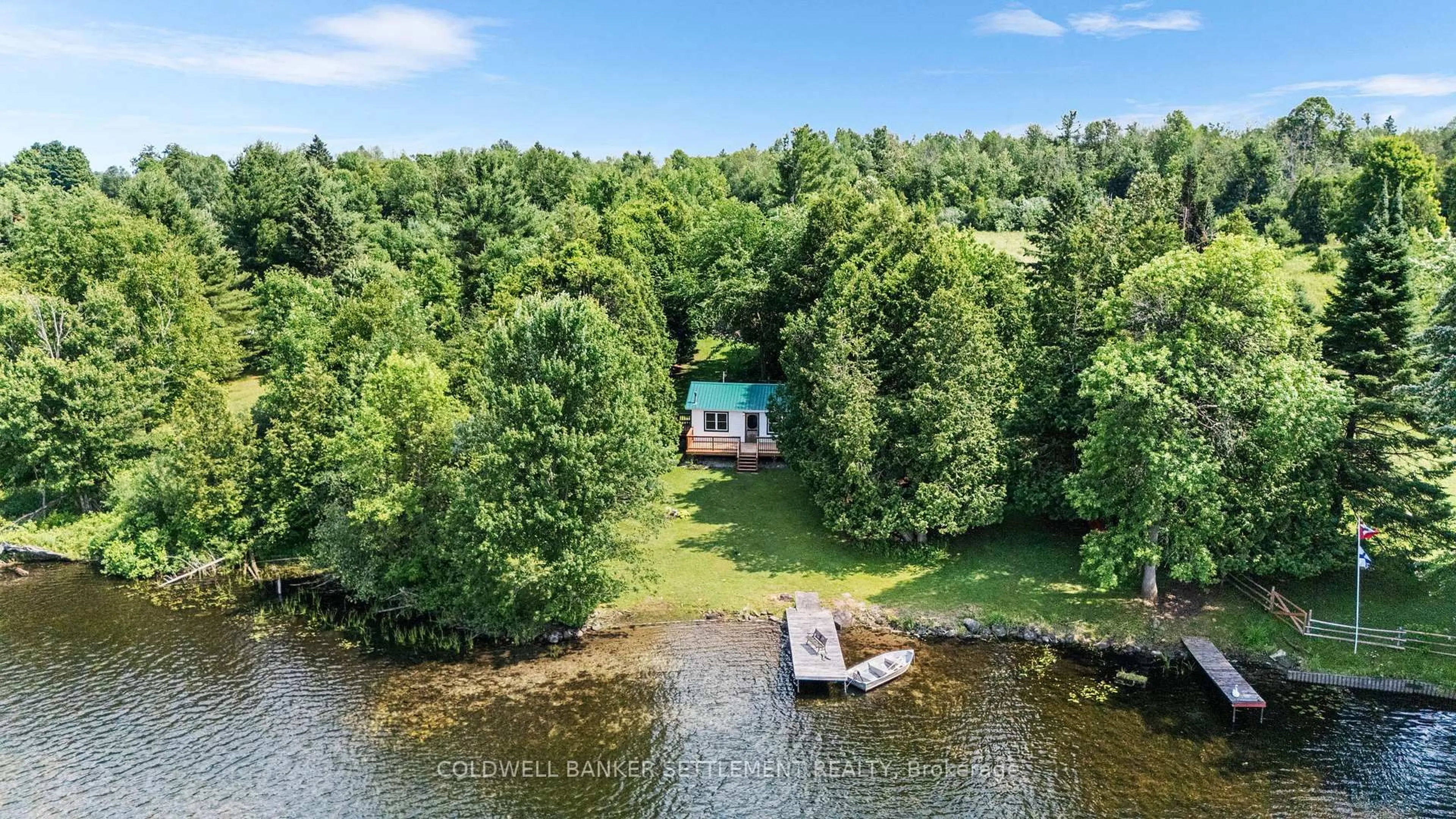 A pic from outside/outdoor area/front of a property/back of a property/a pic from drone, water/lake/river/ocean view for 236 Hall's Lane, Perth Ontario K7H 3C9