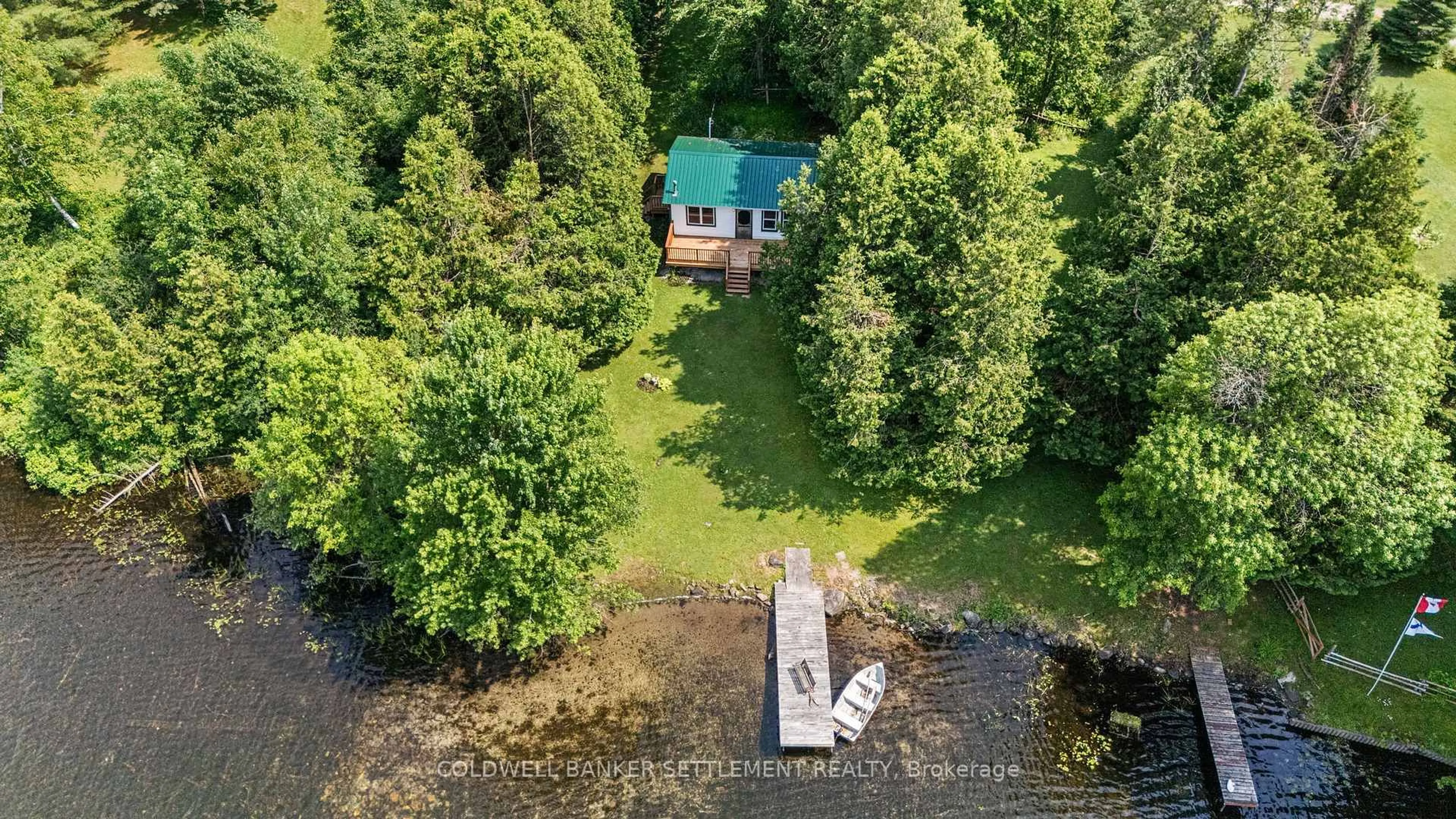 A pic from outside/outdoor area/front of a property/back of a property/a pic from drone, water/lake/river/ocean view for 236 Hall's Lane, Perth Ontario K7H 3C9
