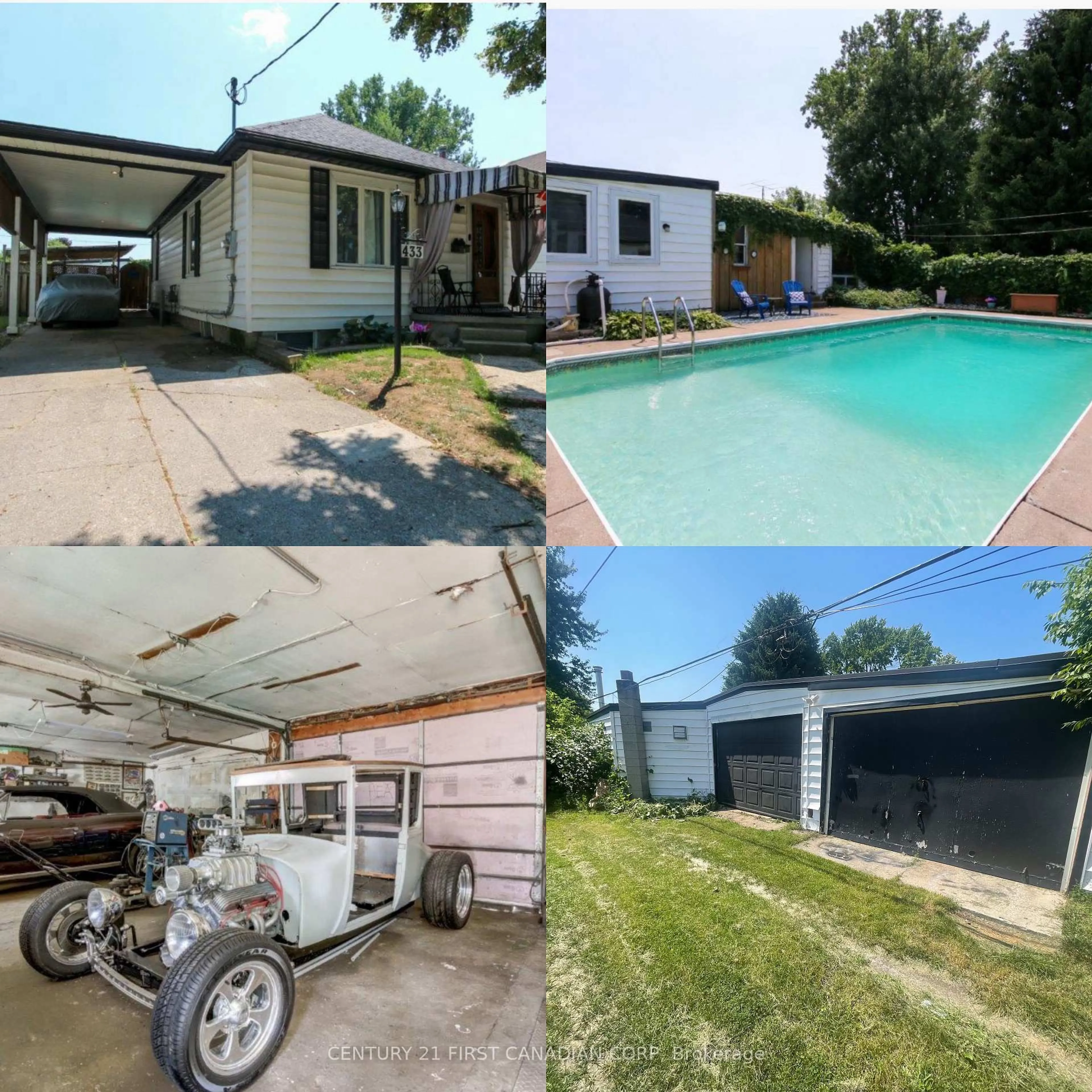 A pic from outside/outdoor area/front of a property/back of a property/a pic from drone, street for 433 Salisbury St, London East Ontario N5Y 3B3