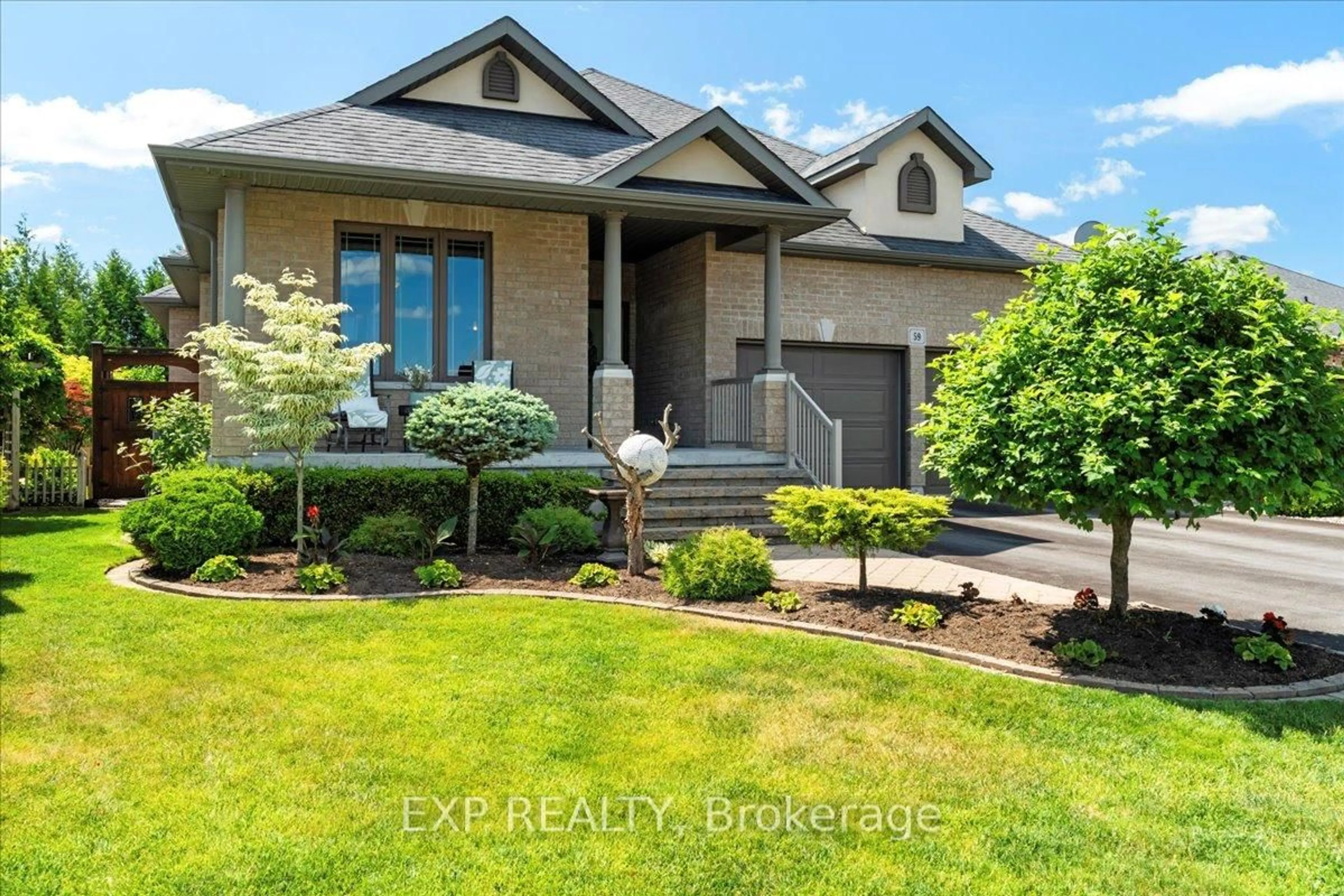 Home with brick exterior material, street for 59 Hanover Crt, Belleville Ontario K8N 0B1