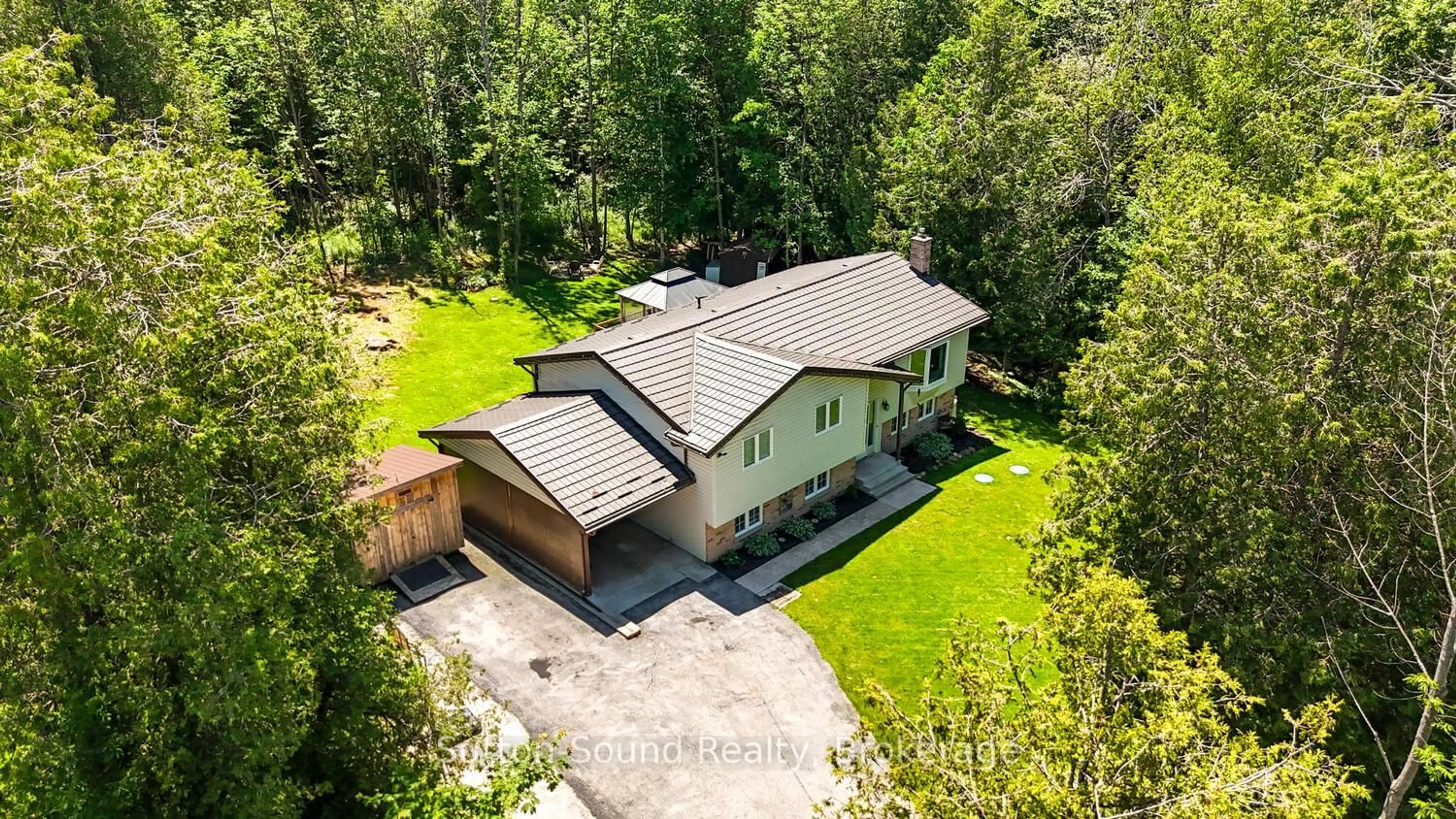 A pic from outside/outdoor area/front of a property/back of a property/a pic from drone, unknown for 222416 Derby Keppel Tline Townline, Georgian Bluffs Ontario N4K 5N7