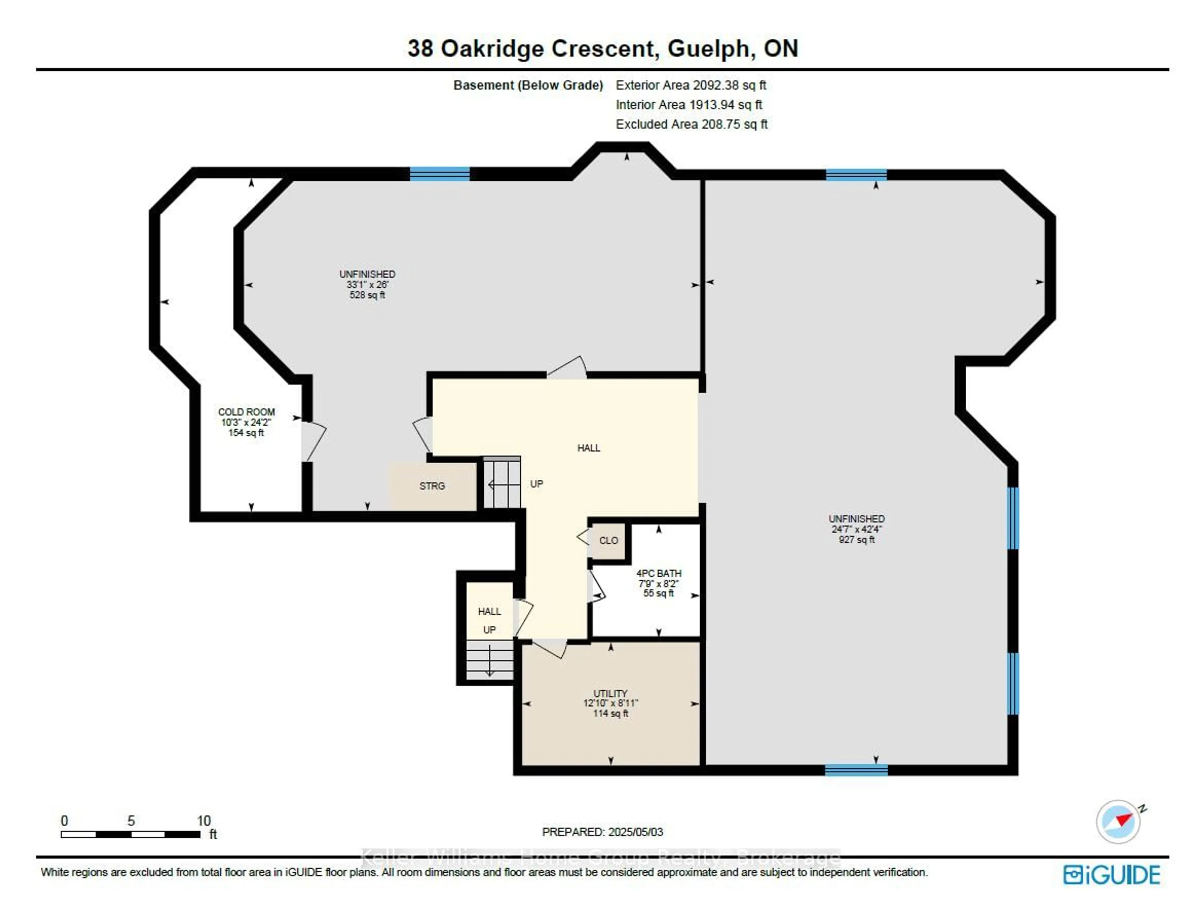 Floor plan for 38 Oakridge Cres, Guelph Ontario N1L 1J3