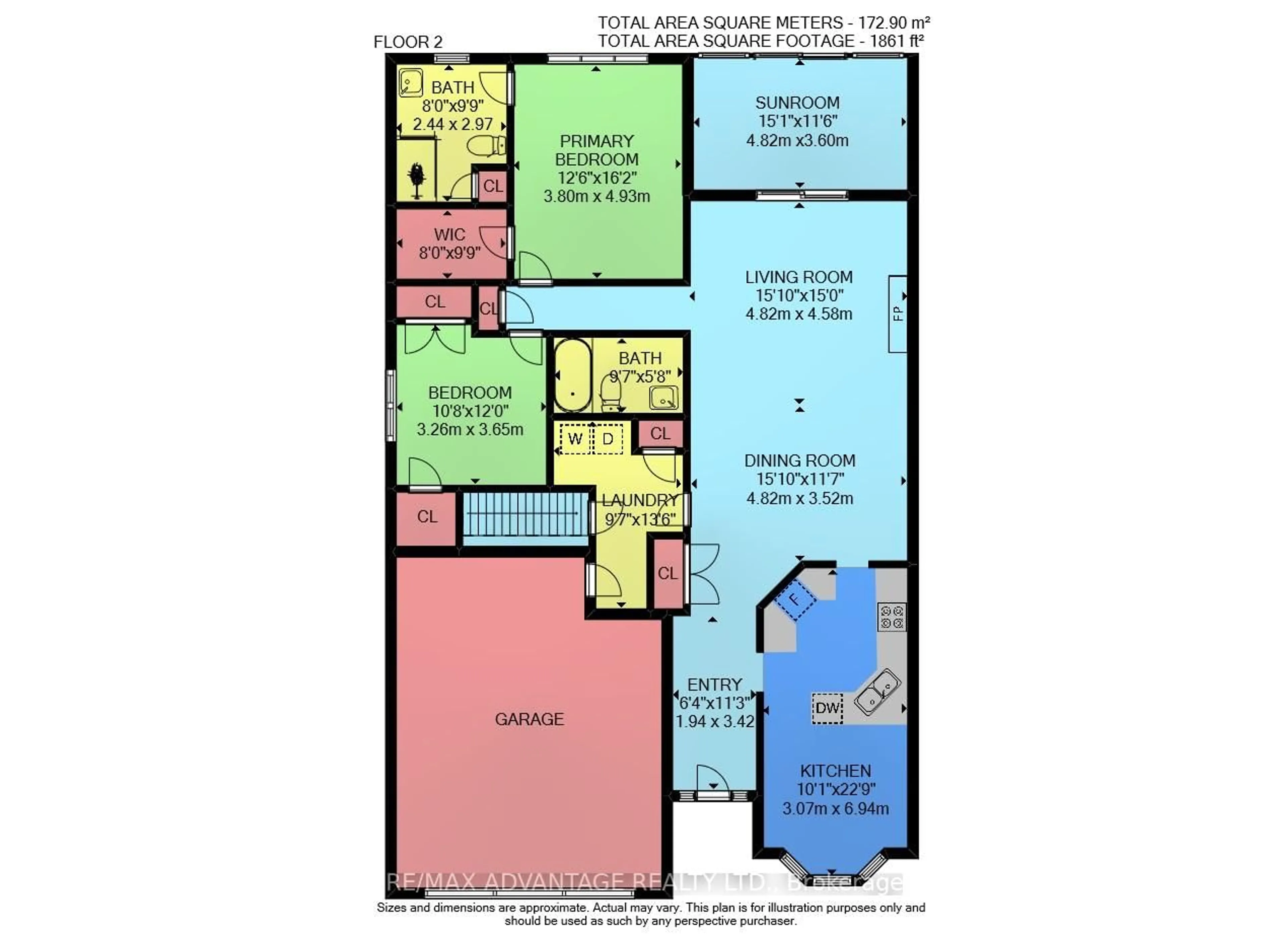 Floor plan for 2451 Marlene Stewart St, London South Ontario N6K 5R3