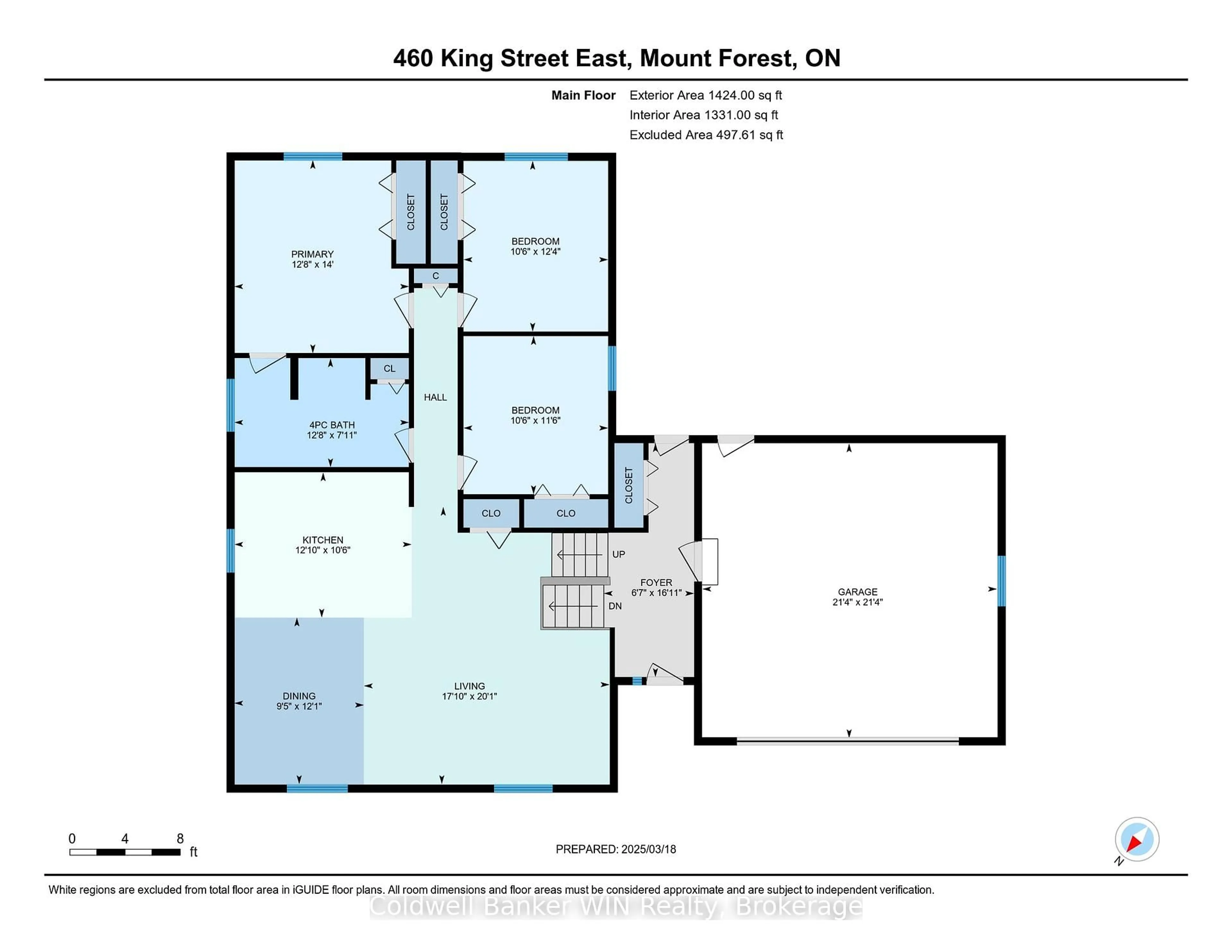 Floor plan for 460 King St, Wellington North Ontario N0G 2L2