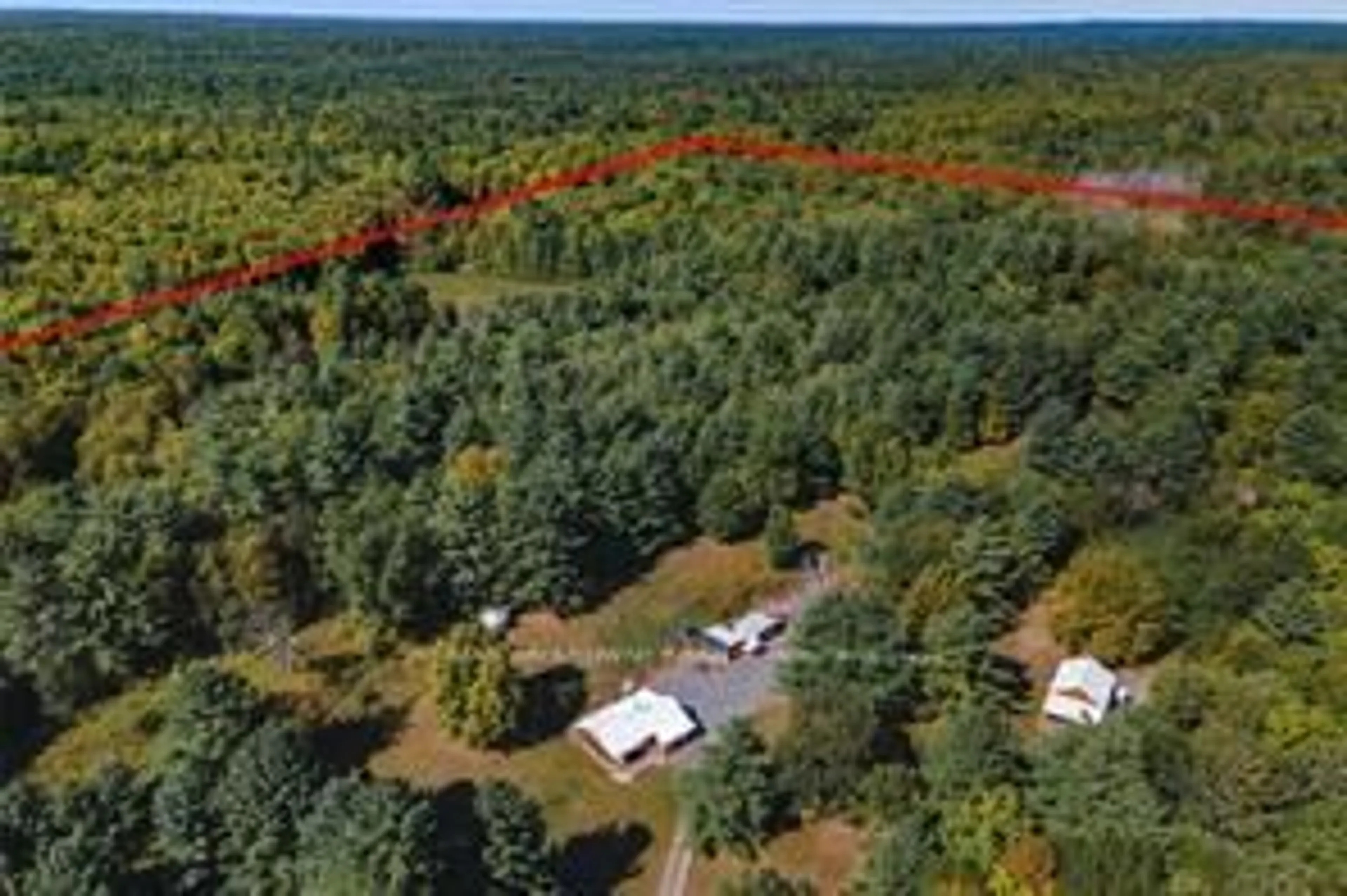 A pic from outside/outdoor area/front of a property/back of a property/a pic from drone, forest/trees view for 1161 TURCOTTE Rd, Stone Mills Ontario K0K 2A0