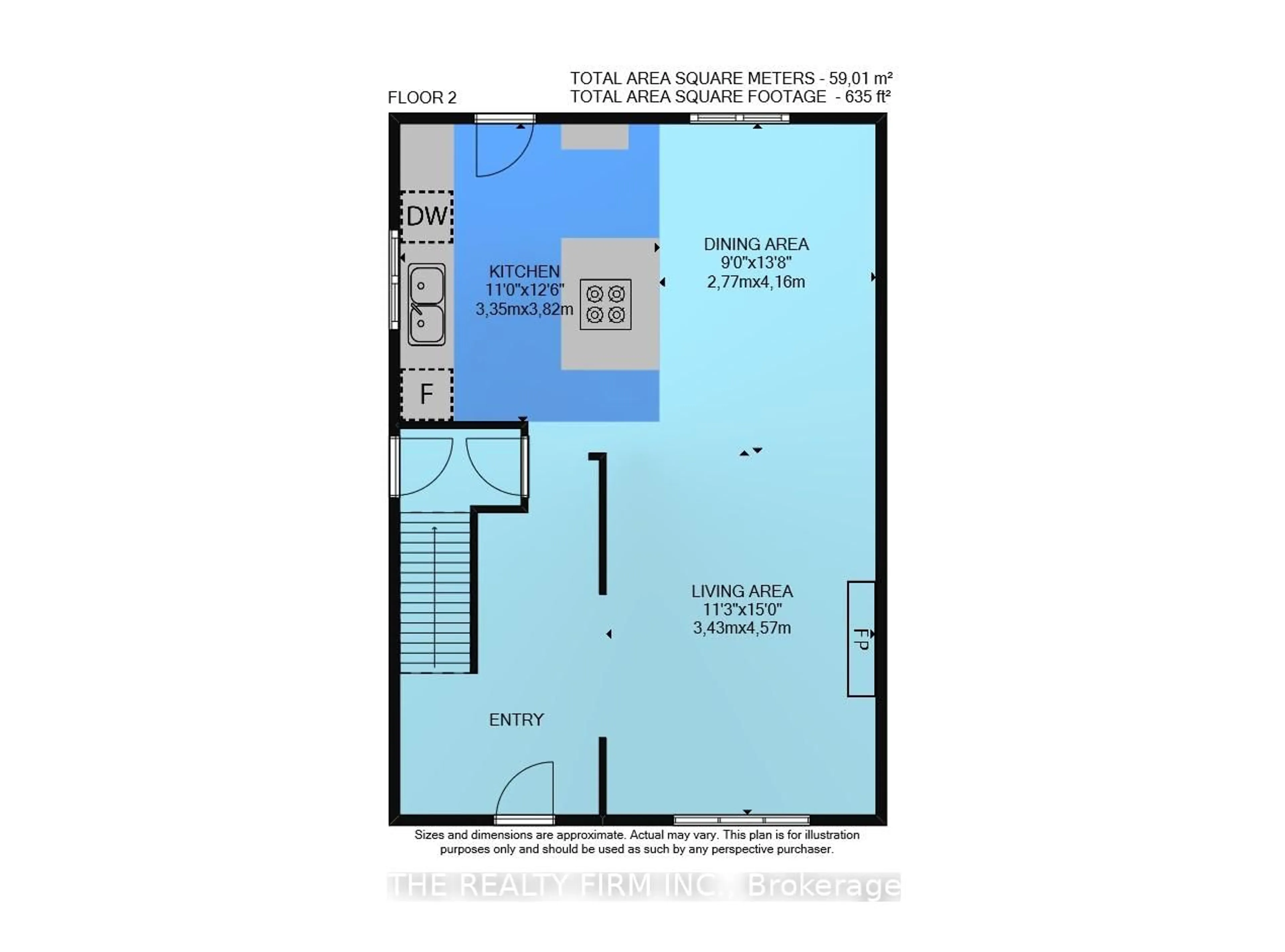 Floor plan for 580 Grosvenor St, London East Ontario N5Y 3T3