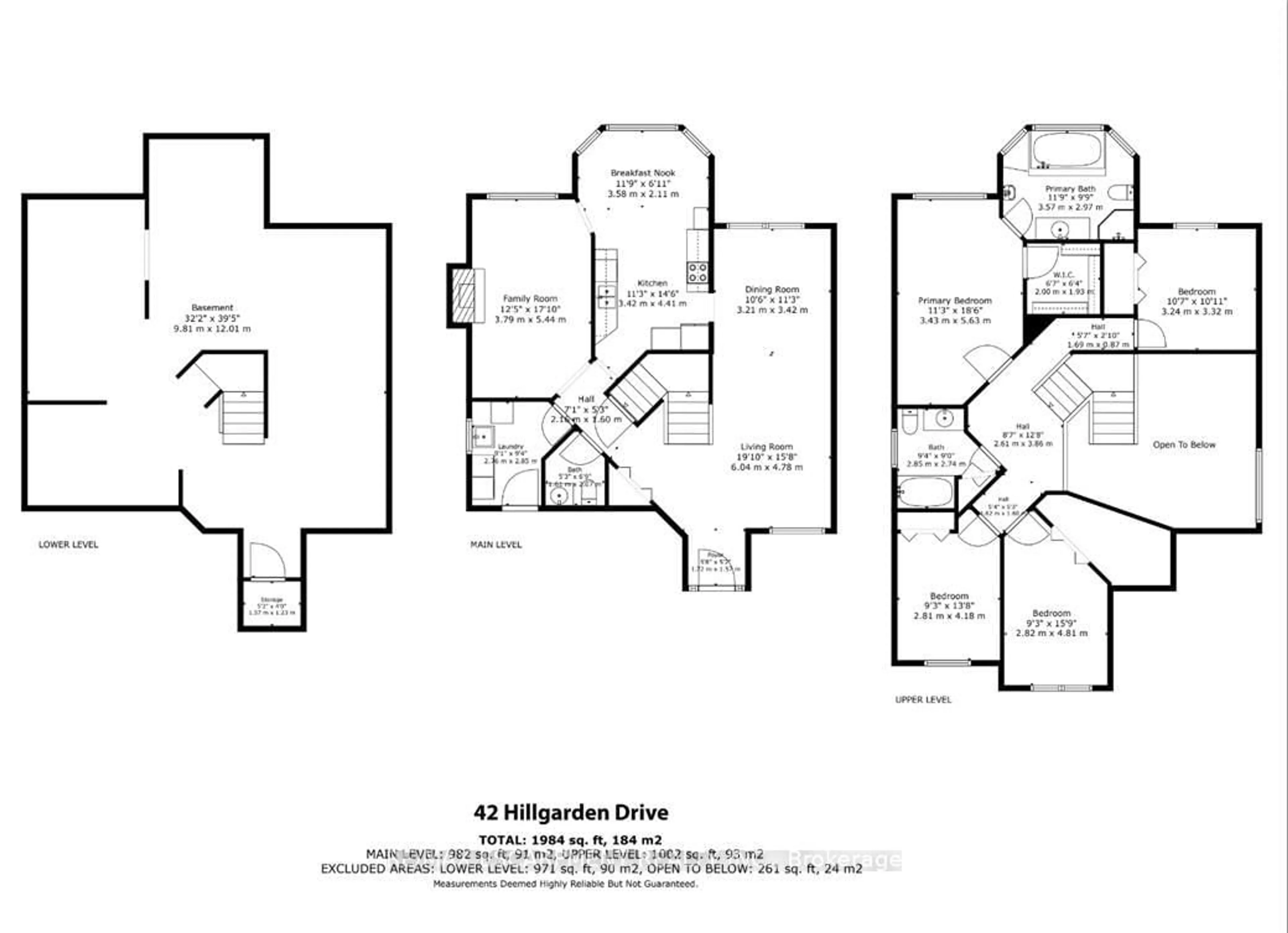 Floor plan for 42 Hillgarden Dr, Hamilton Ontario L8J 3R3