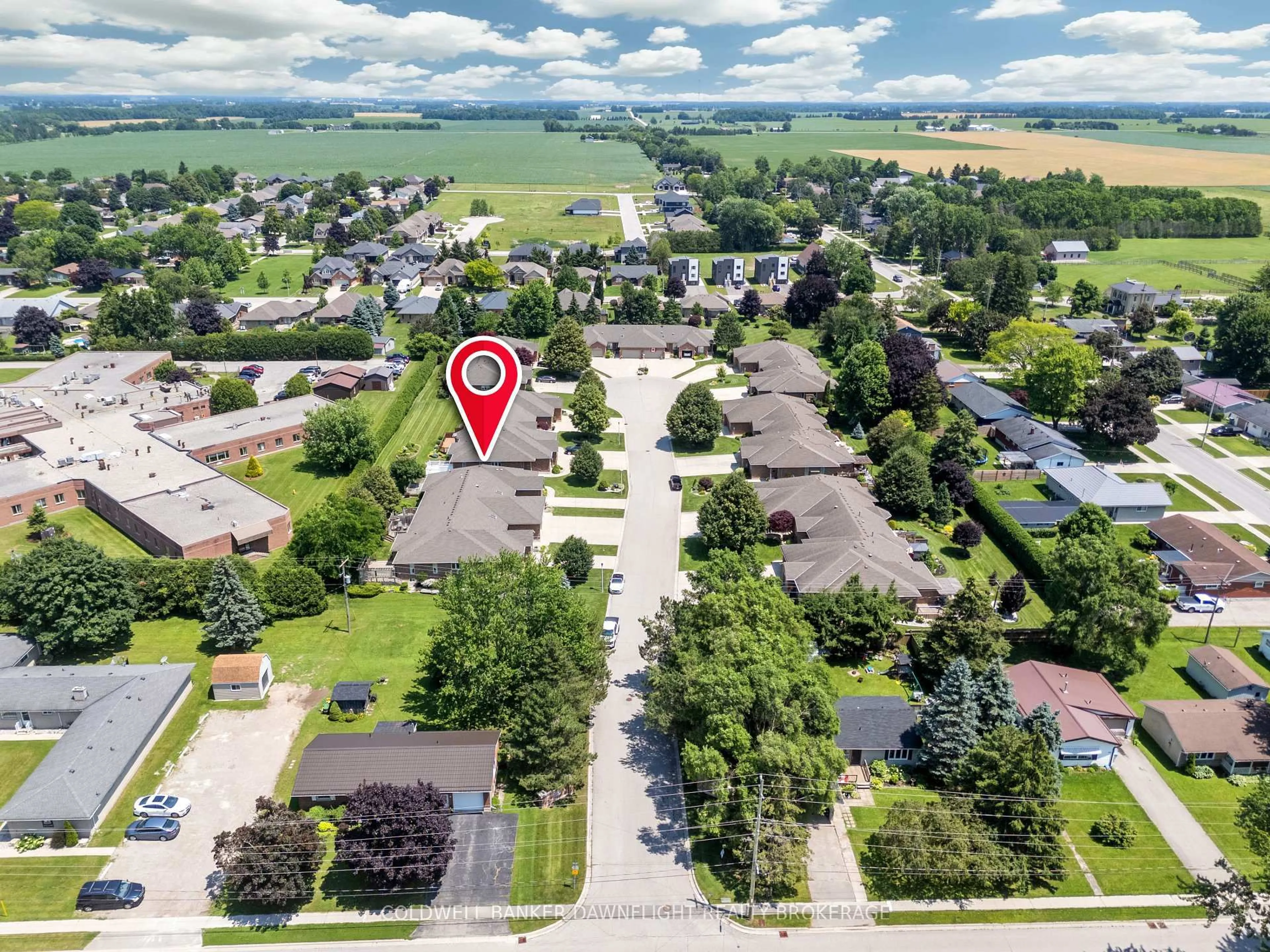 A pic from outside/outdoor area/front of a property/back of a property/a pic from drone, street for 8 Shadow Lane, South Huron Ontario N0M 1S1