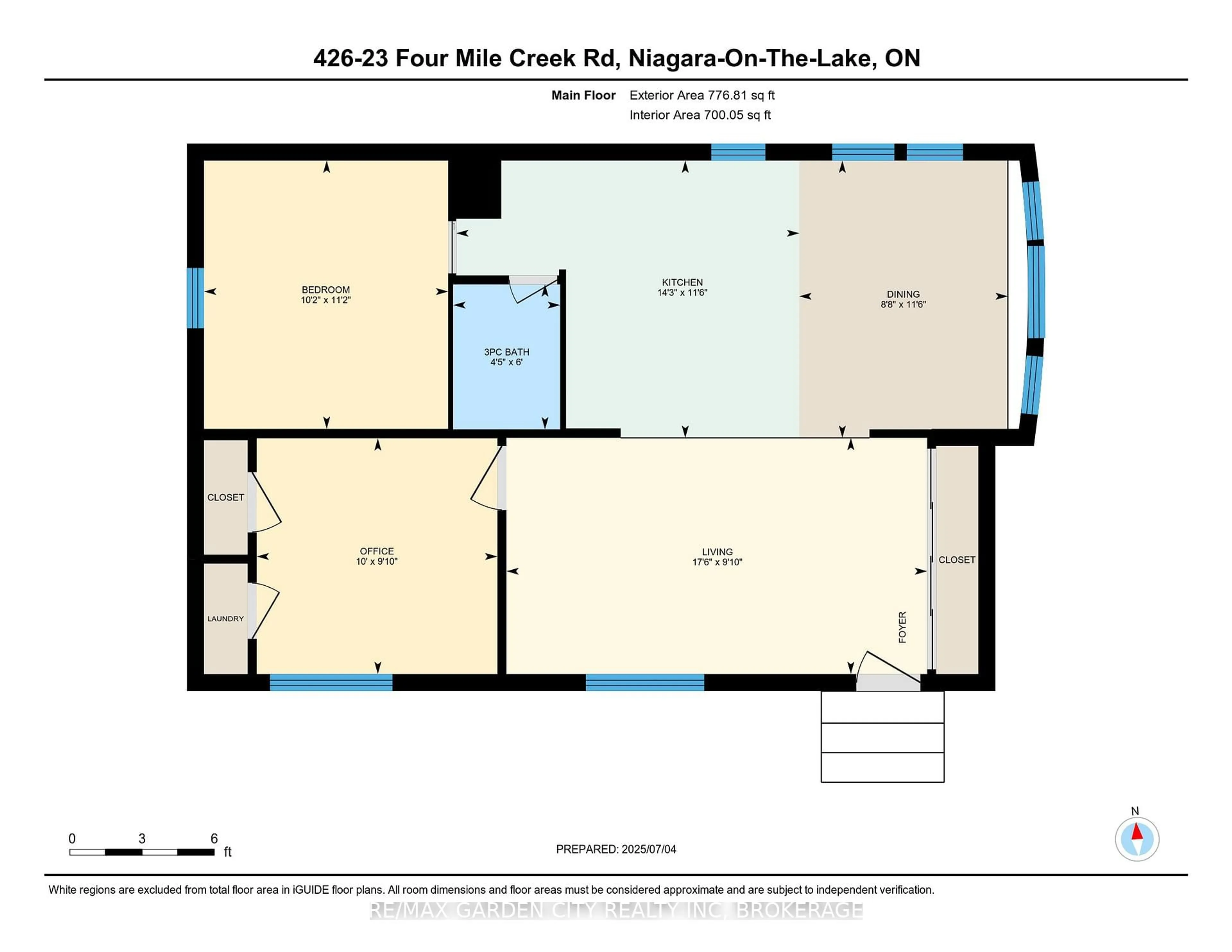 Floor plan for 23 Four Mile Creek Rd #426, Niagara-on-the-Lake Ontario L0S 1J1