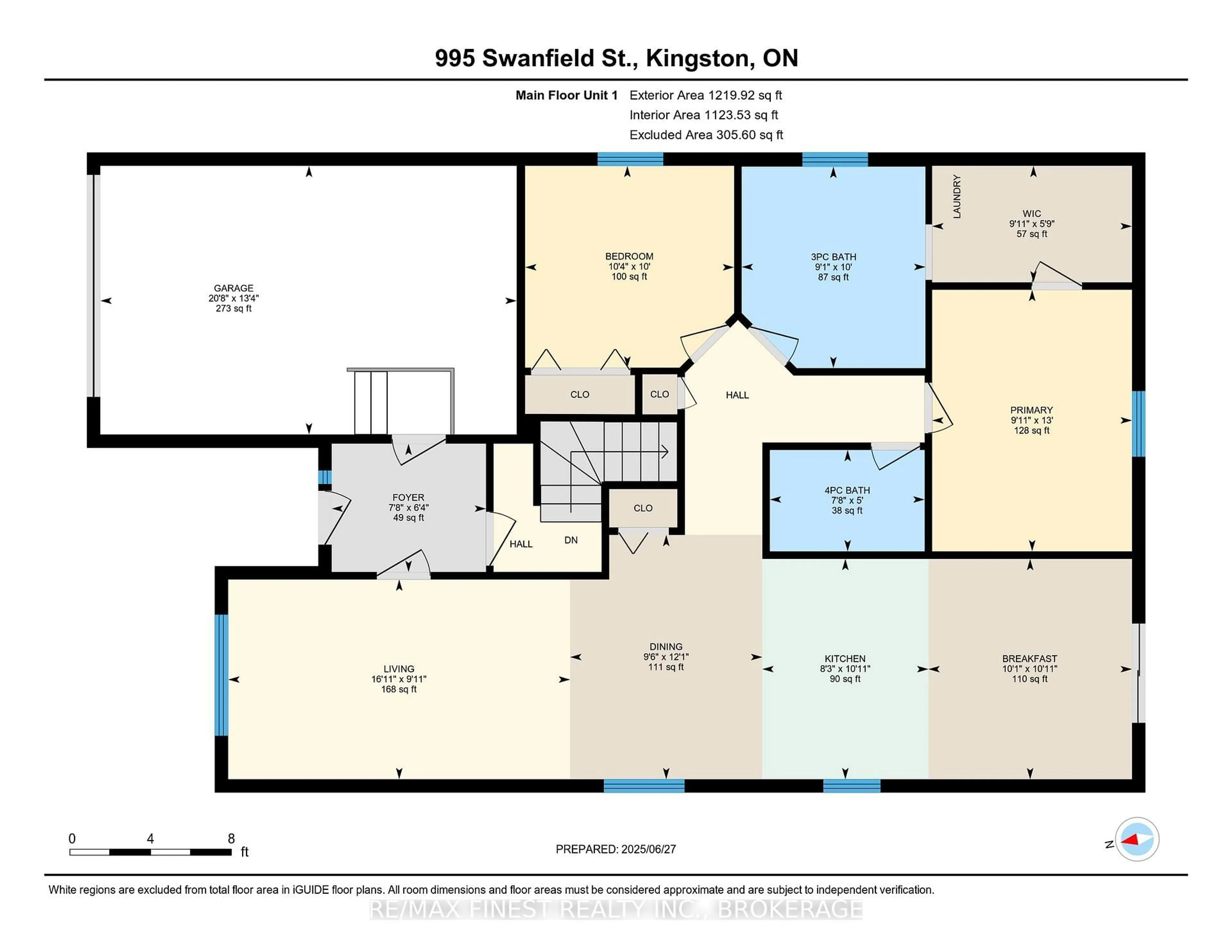 Floor plan for 995 Swanfield St, Kingston Ontario K7M 0A6