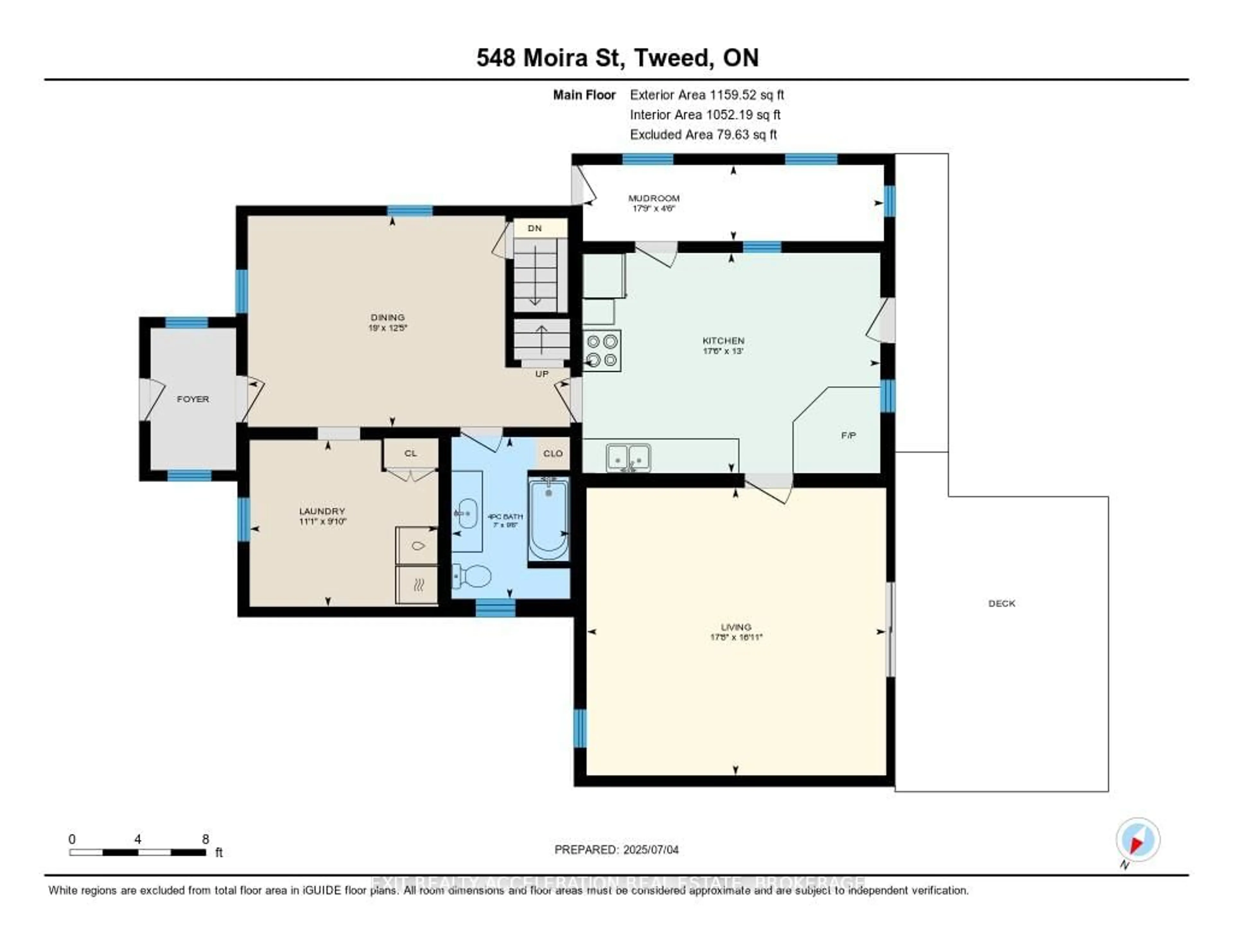 Floor plan for 548 Moira St, Tweed Ontario K0K 3J0