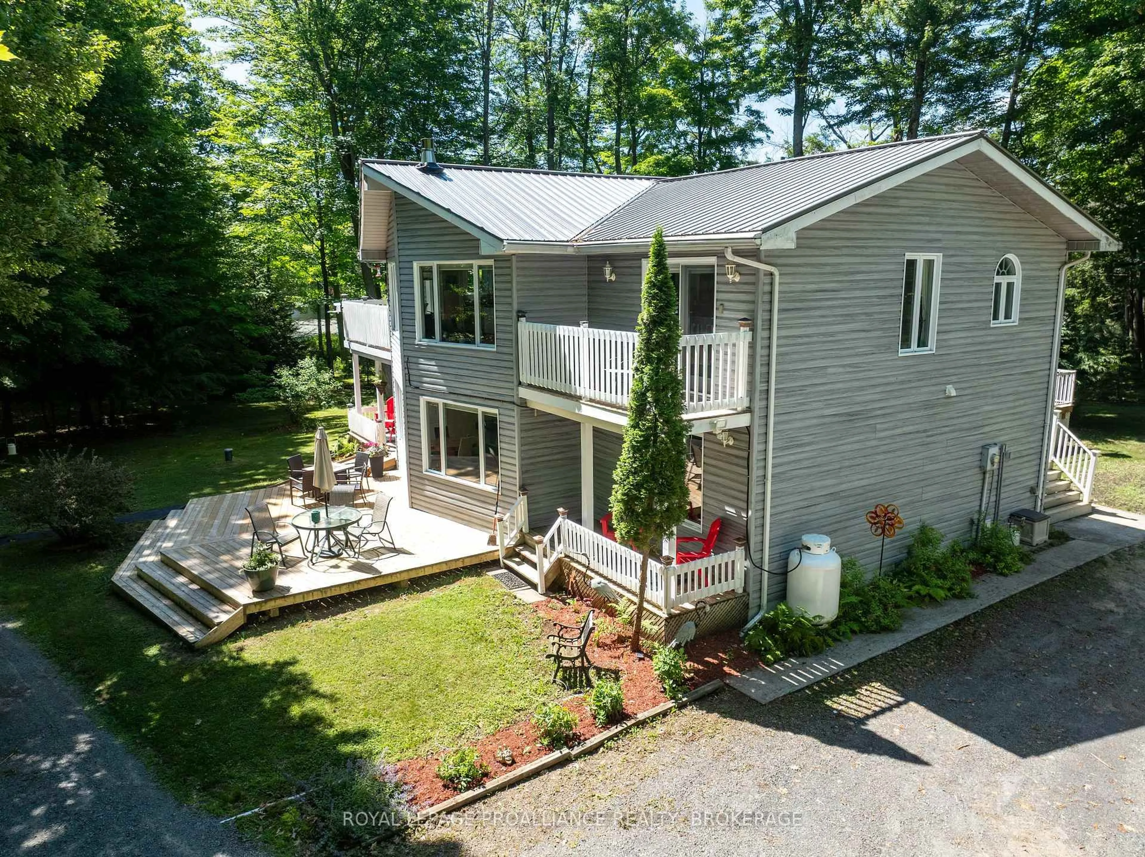 A pic from outside/outdoor area/front of a property/back of a property/a pic from drone, mountain view for 111 Sugarhouse Lane, Rideau Lakes Ontario K0G 1X0