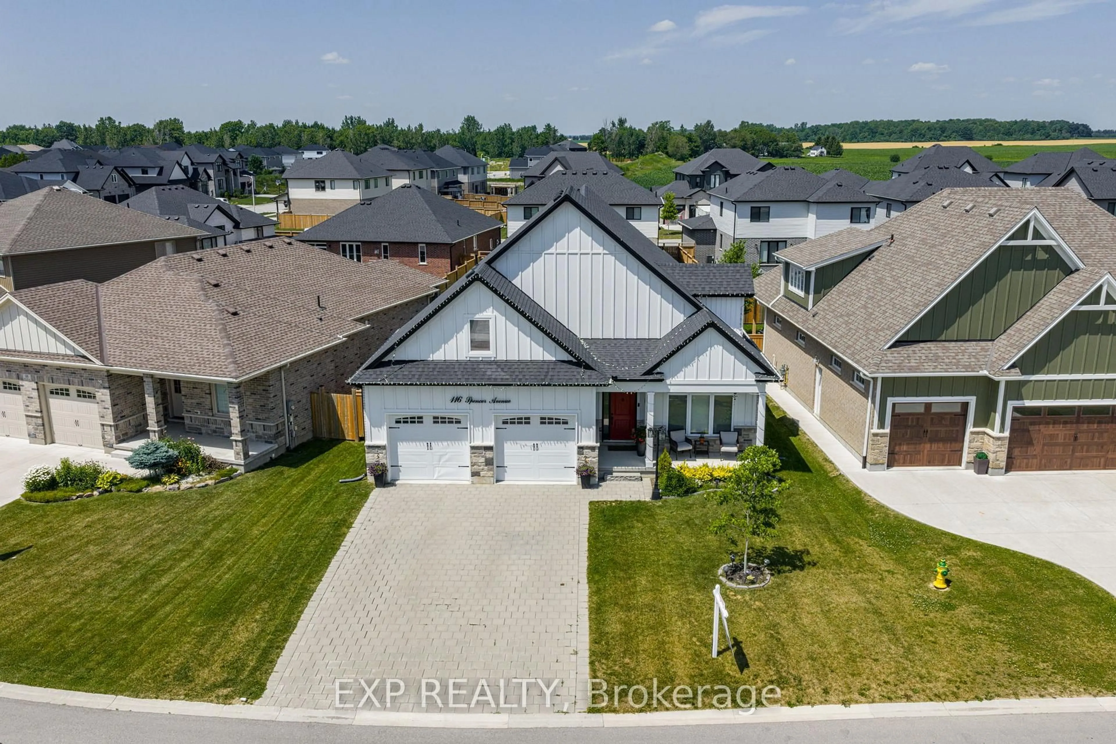 A pic from outside/outdoor area/front of a property/back of a property/a pic from drone, street for 116 Spencer Ave, Lucan Biddulph Ontario N0M 2J0