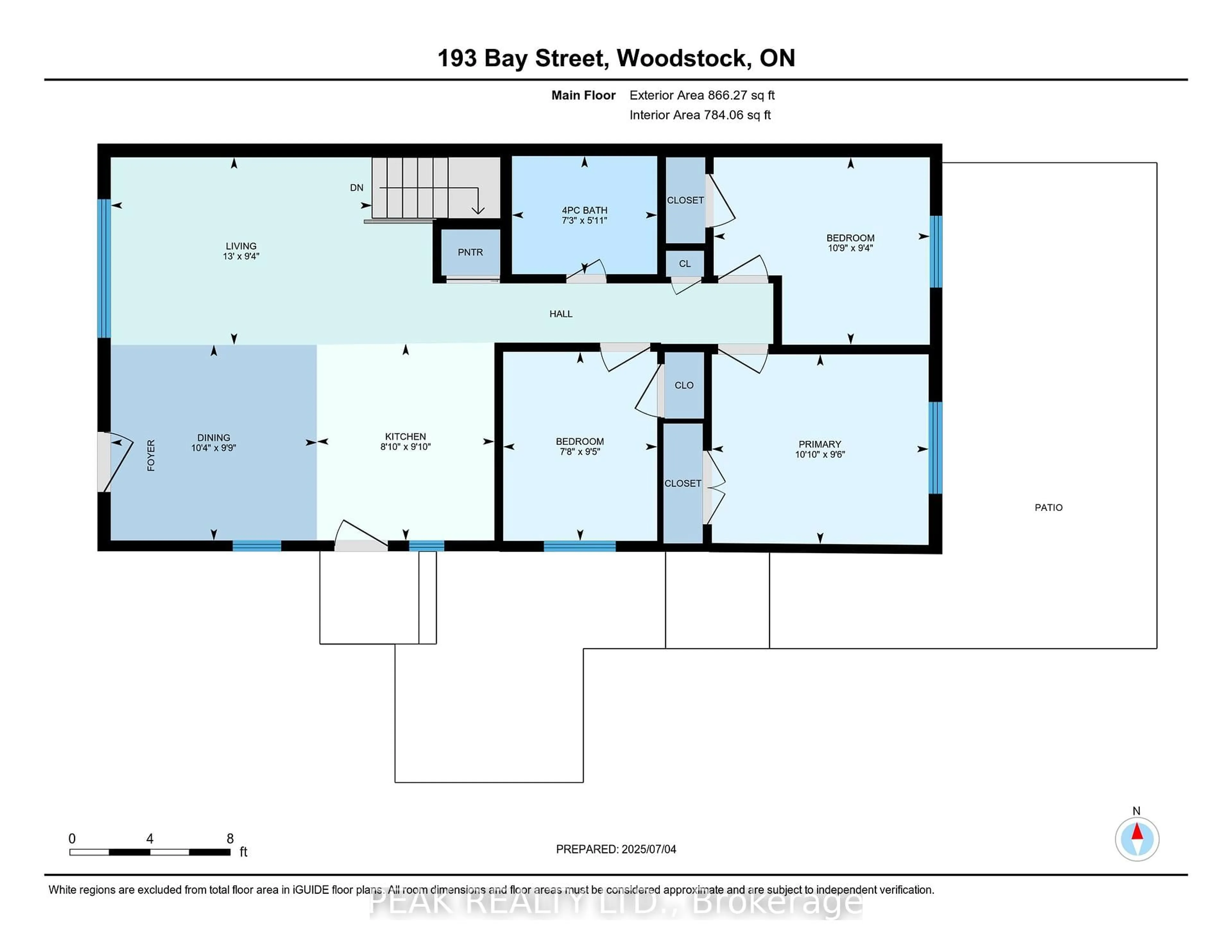 Floor plan for 193 Bay St, Woodstock Ontario N4S 8H7