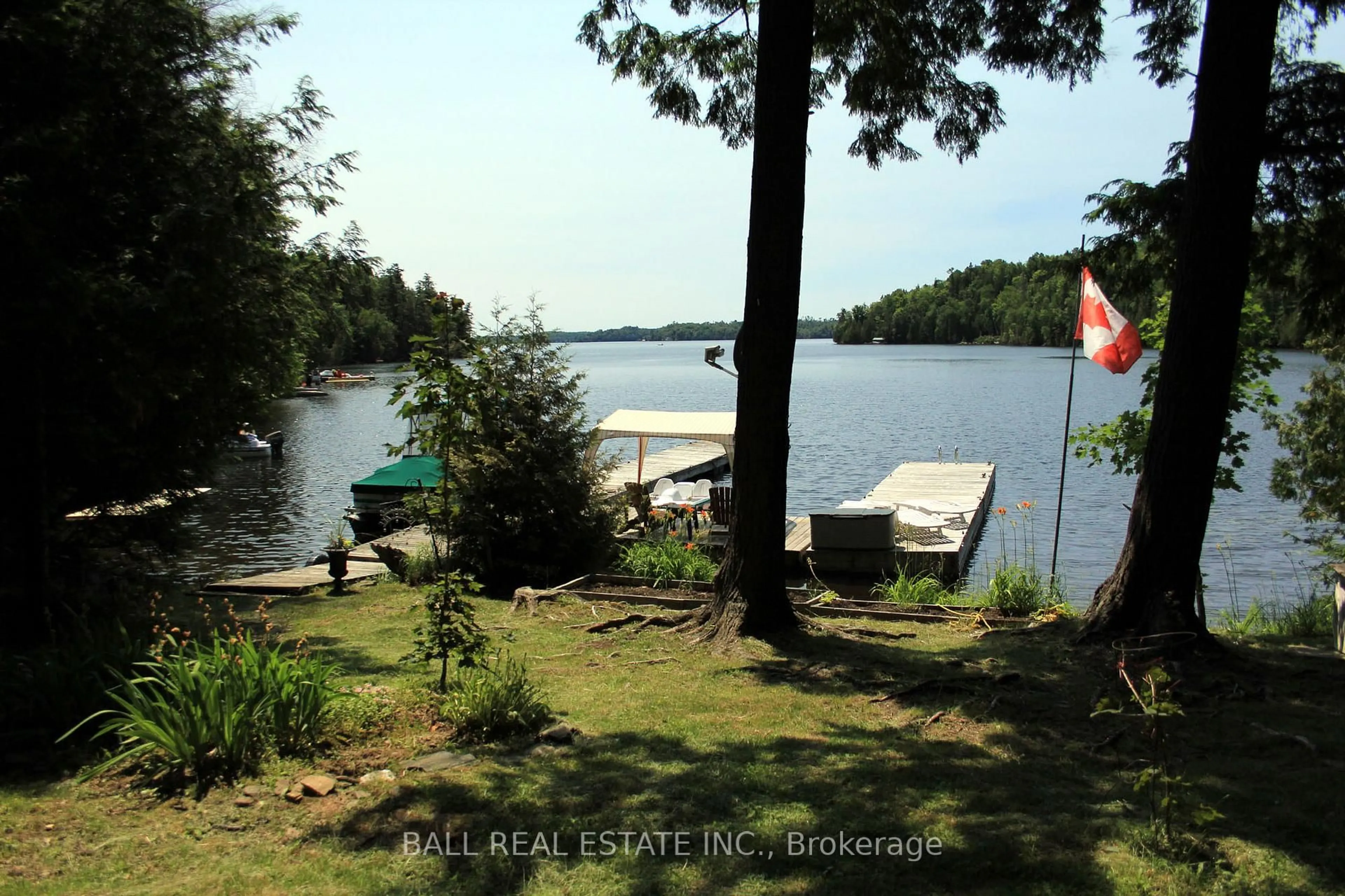 A pic from outside/outdoor area/front of a property/back of a property/a pic from drone, water/lake/river/ocean view for 312 Limerick Lake, Limerick Ontario K0L 1M0