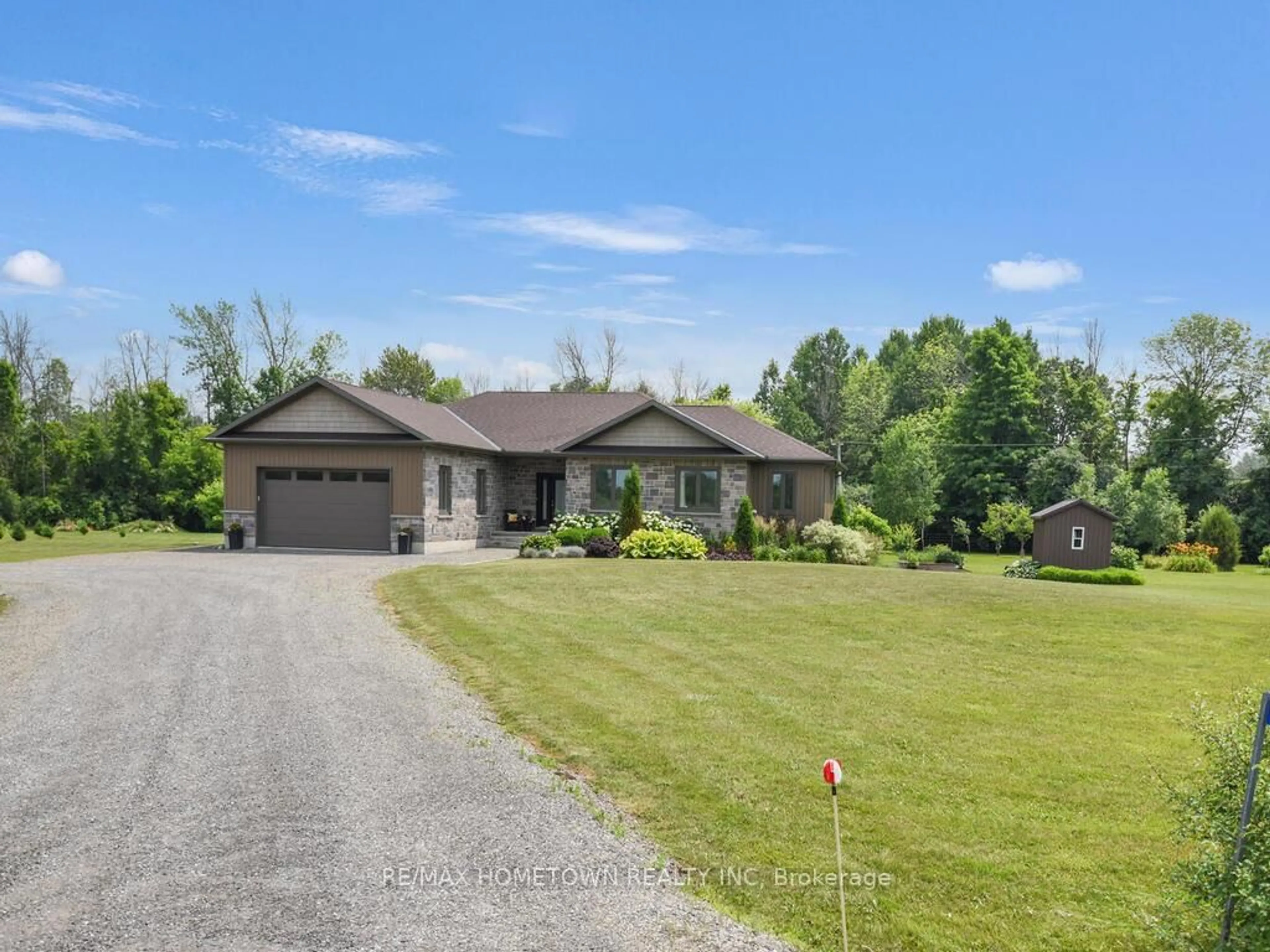 A pic from outside/outdoor area/front of a property/back of a property/a pic from drone, unknown for 9145 County Road 6 Rd, Augusta Ontario K0G 1R0