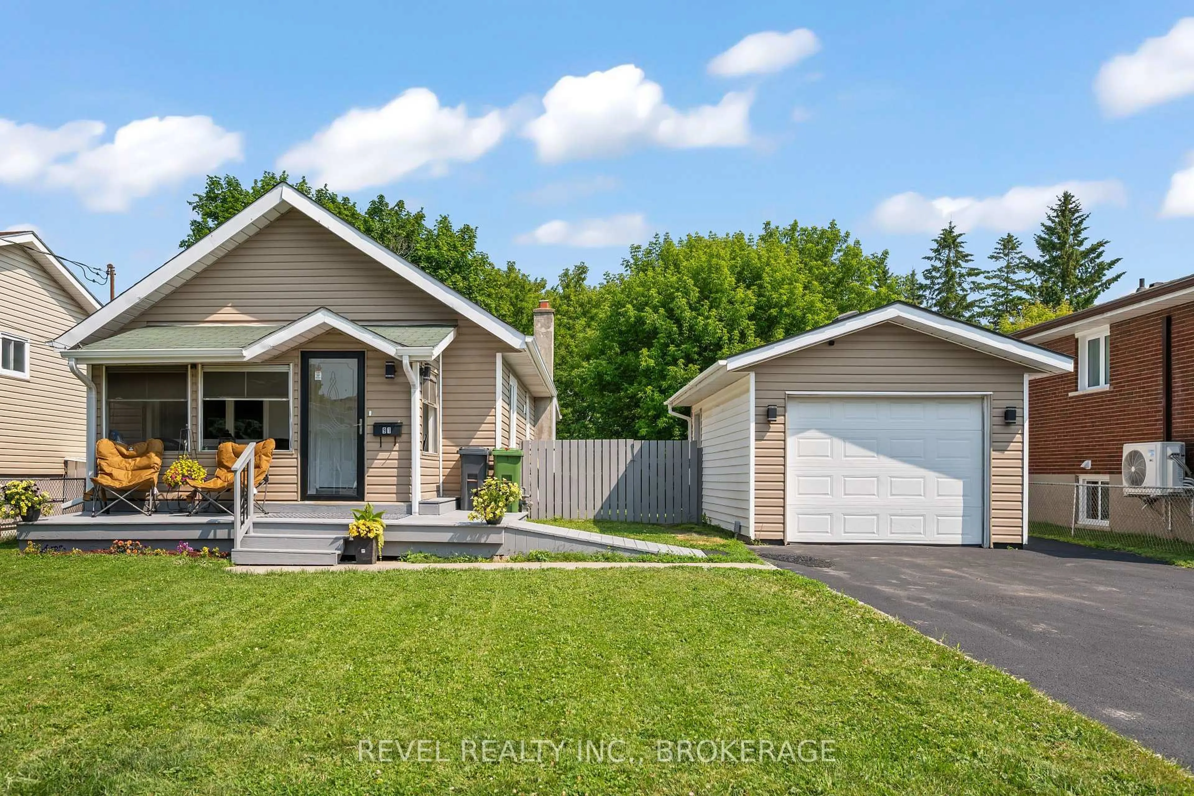 Home with vinyl exterior material, street for 91 Drennan St, Kingston Ontario K7K 2S4