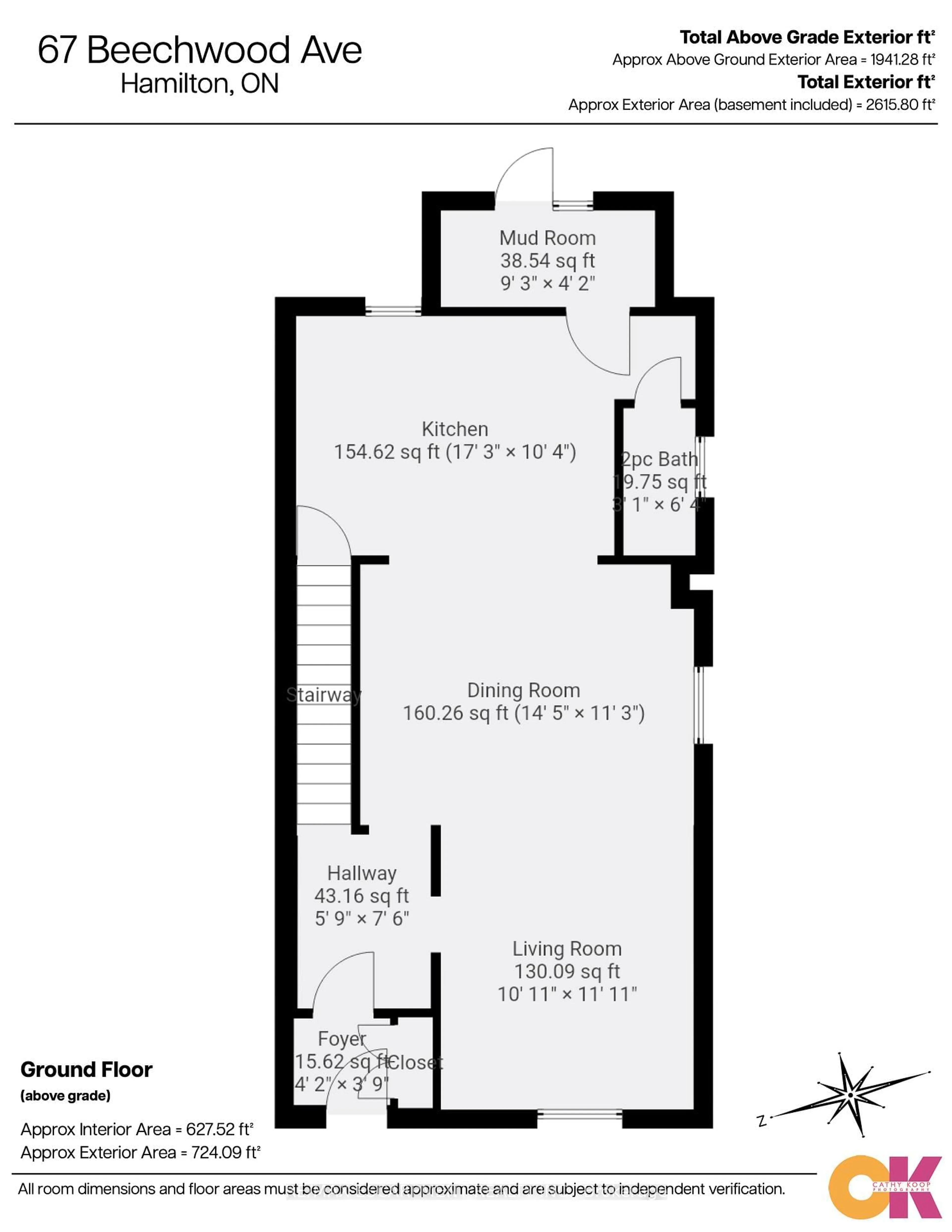 Floor plan for 67 Beechwood Ave, Hamilton Ontario L8L 2S5