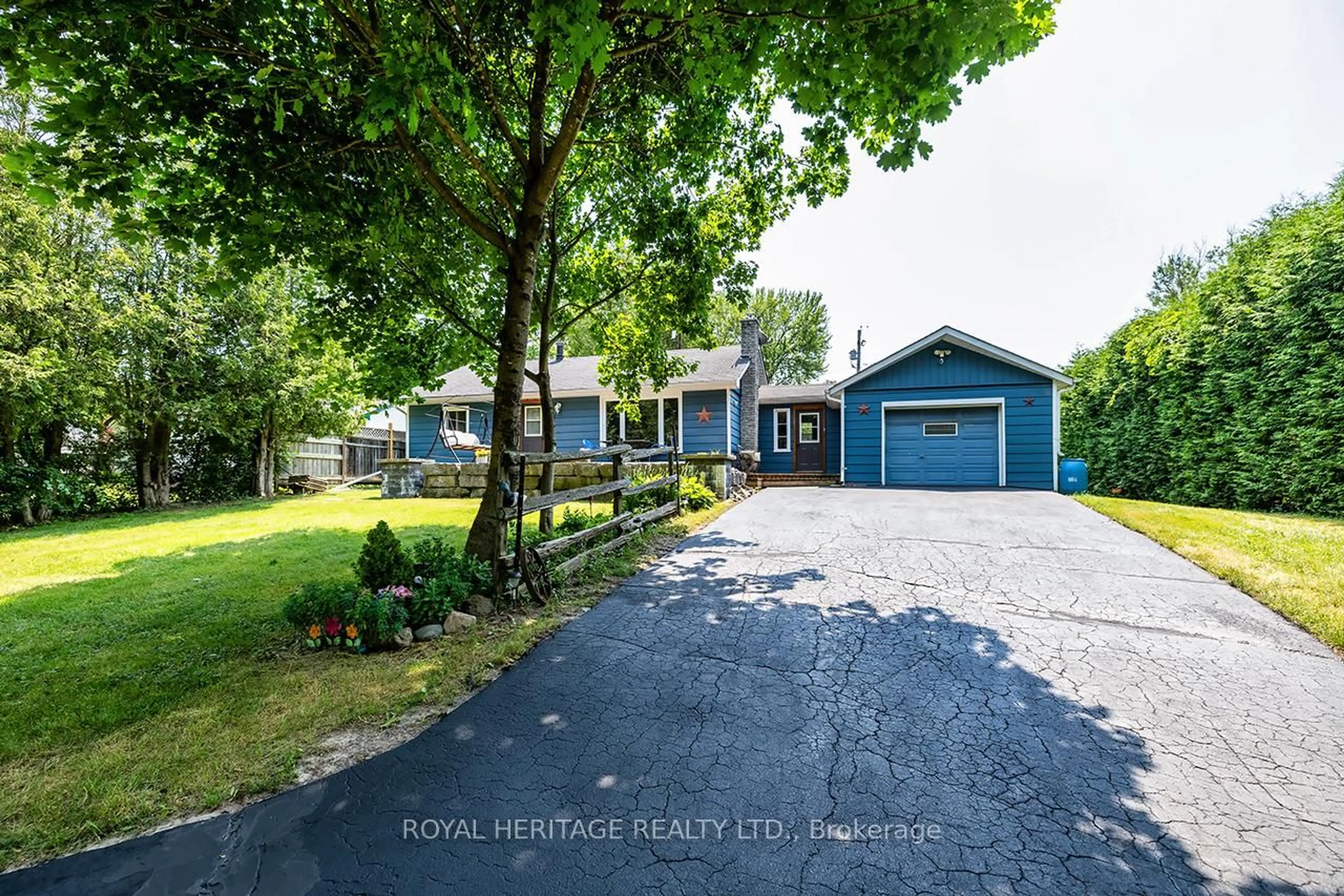 A pic from outside/outdoor area/front of a property/back of a property/a pic from drone, street for 5291 County 45 Rd, Hamilton Township Ontario K0K 1C0