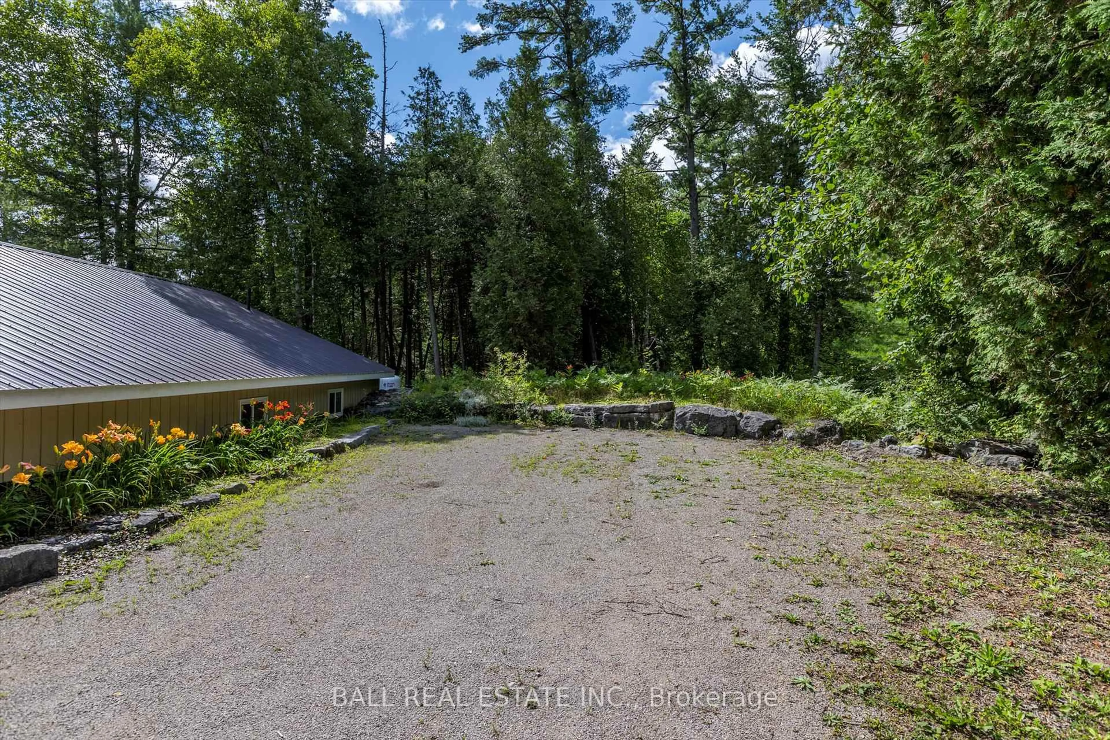 A pic from outside/outdoor area/front of a property/back of a property/a pic from drone, forest/trees view for 1330 County Rd 49, Kawartha Lakes Ontario K0M 1A0