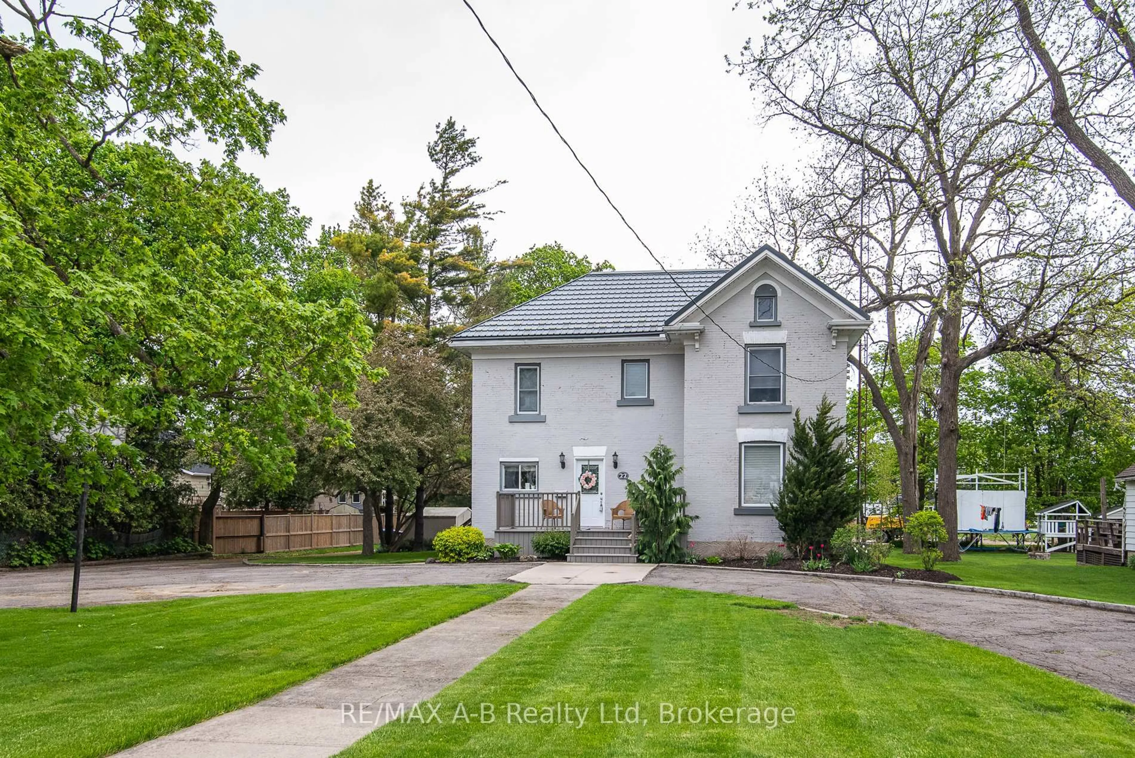 A pic from outside/outdoor area/front of a property/back of a property/a pic from drone, street for 22 Mill St, Perth East Ontario N0K 1M0