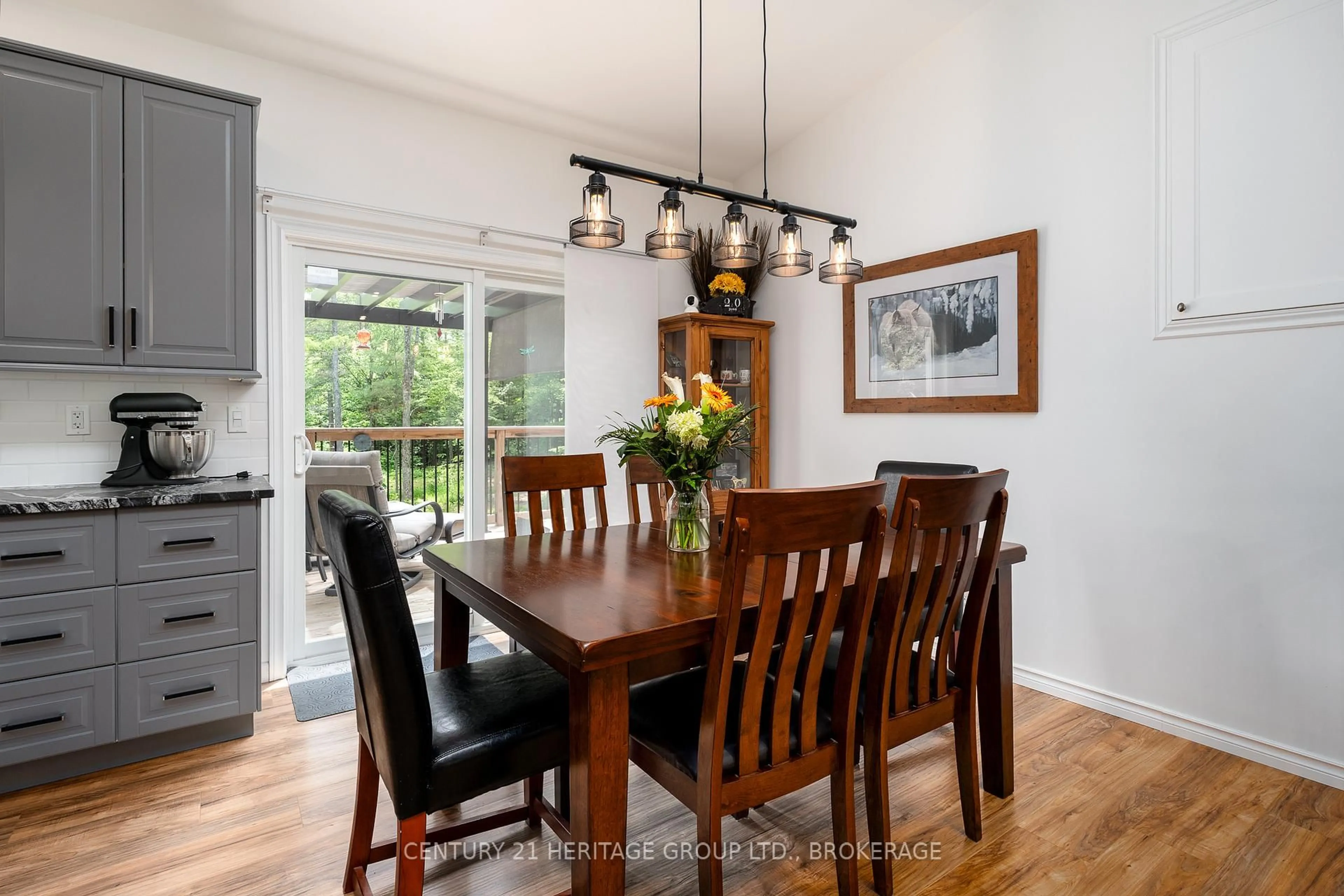 Dining room, wood/laminate floor for 242 White Lake Rd, Godfrey Ontario K0H 1T0