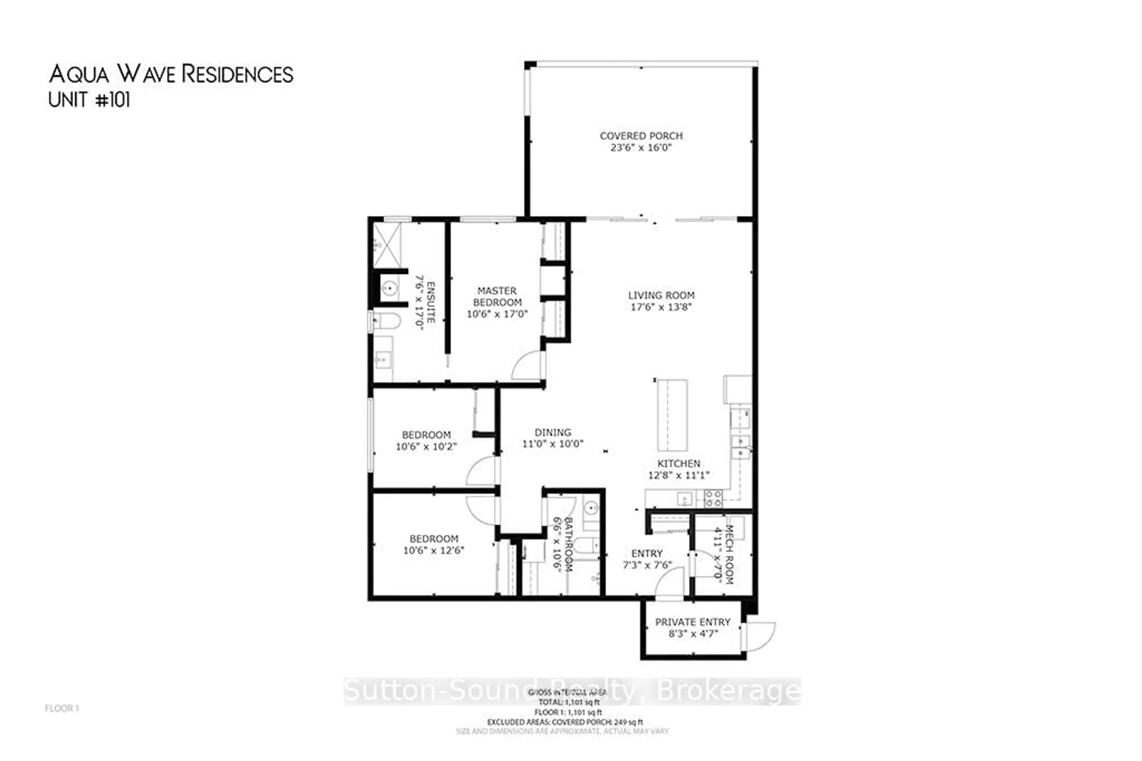 Floor plan for 535 Isaac St #101, South Bruce Peninsula Ontario N0H 2T0