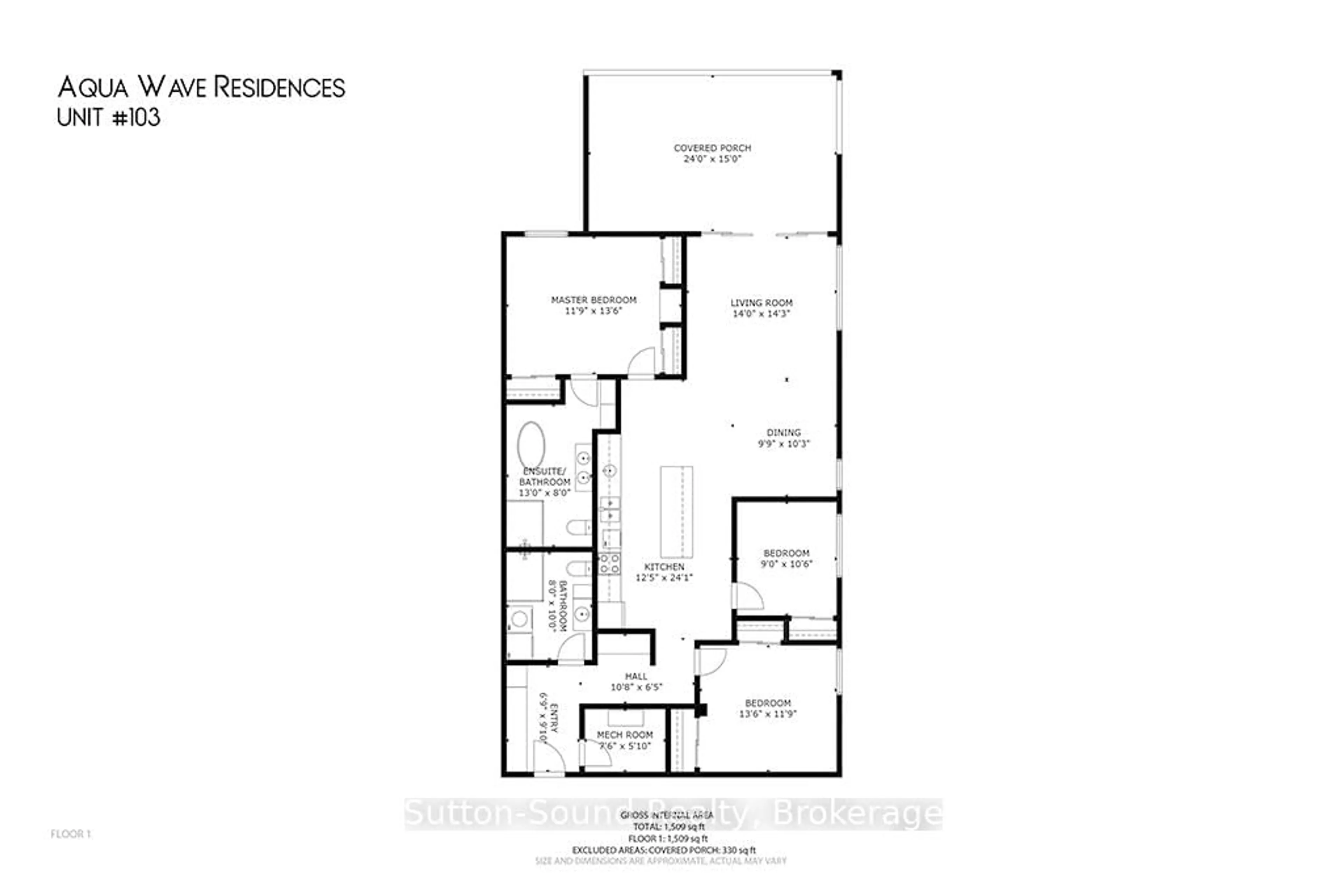 Floor plan for 535 Isaac St #103, South Bruce Peninsula Ontario N0H 2T0