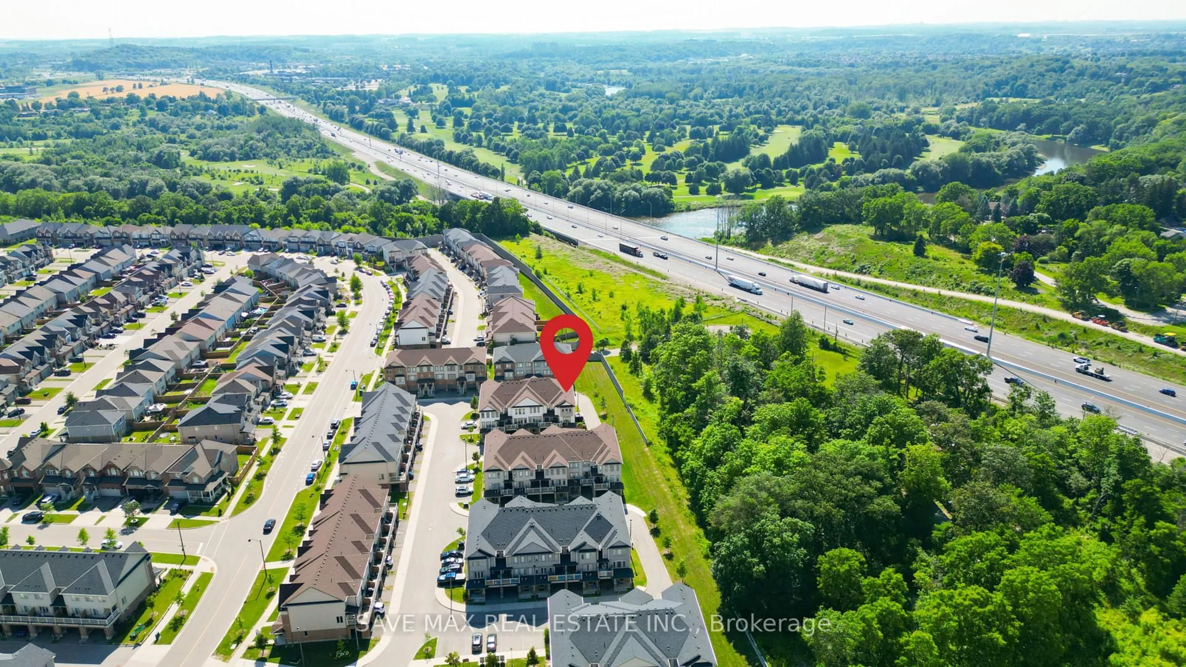 A pic from outside/outdoor area/front of a property/back of a property/a pic from drone, street for 420 Linden Dr #46, Cambridge Ontario N3H 0C6