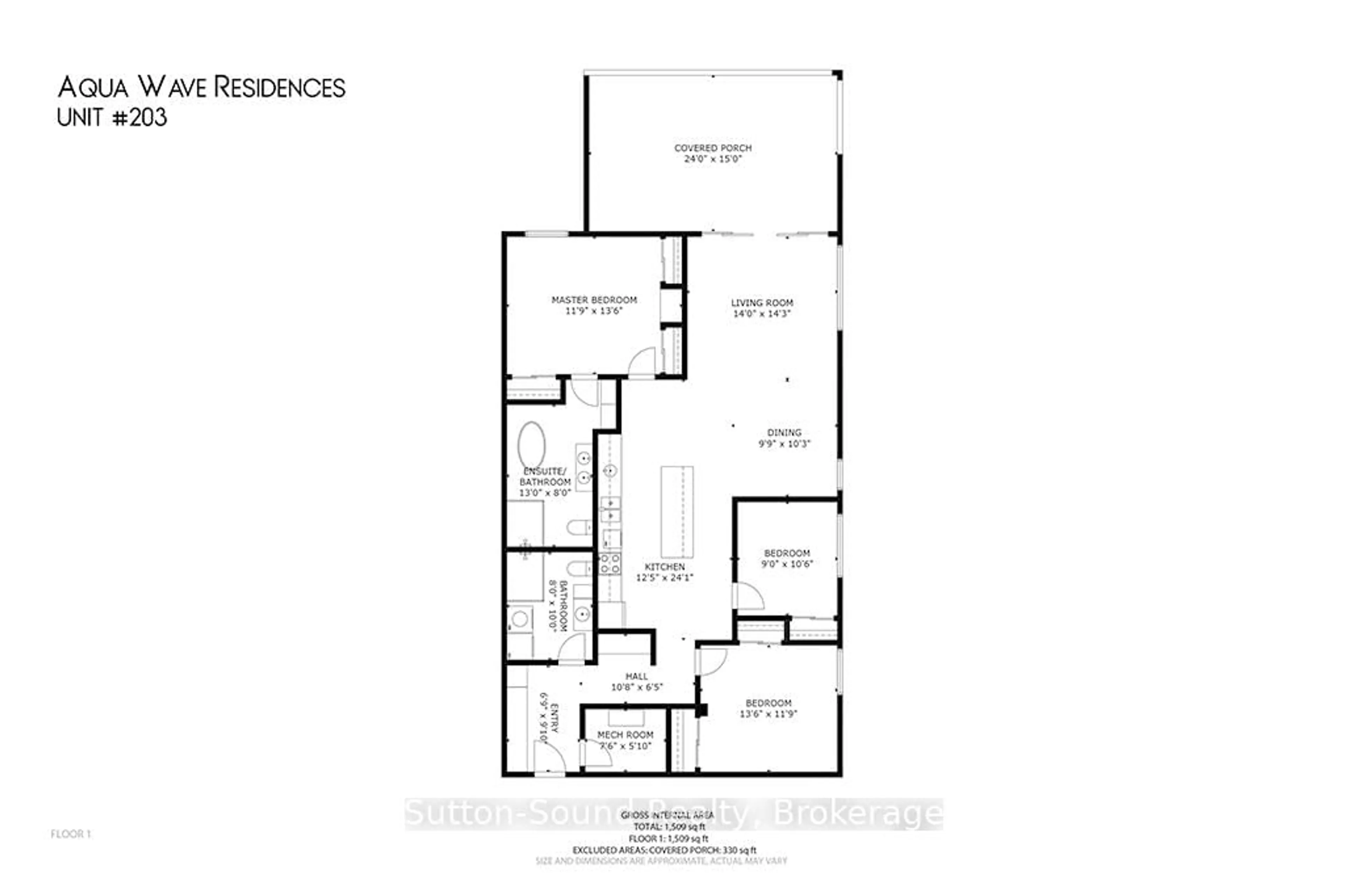 Floor plan for 535 Isaac St #203, South Bruce Peninsula Ontario N0H 2T0